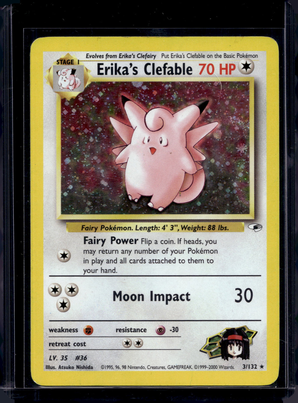 Erika's Clefable (Gym Heroes - Unlimited Holofoil)