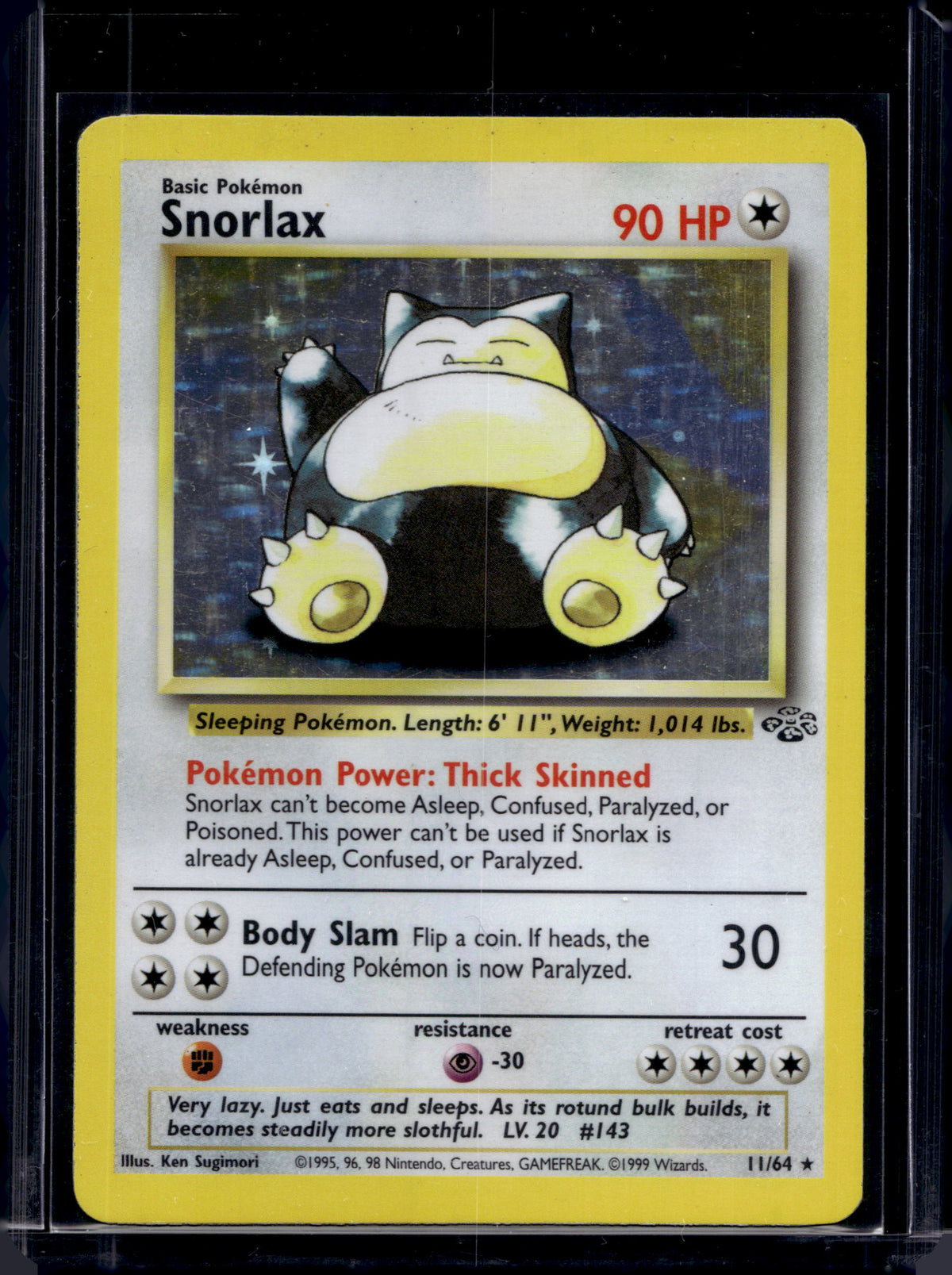 Snorlax (Jungle - Holofoil) 11/64 Raw