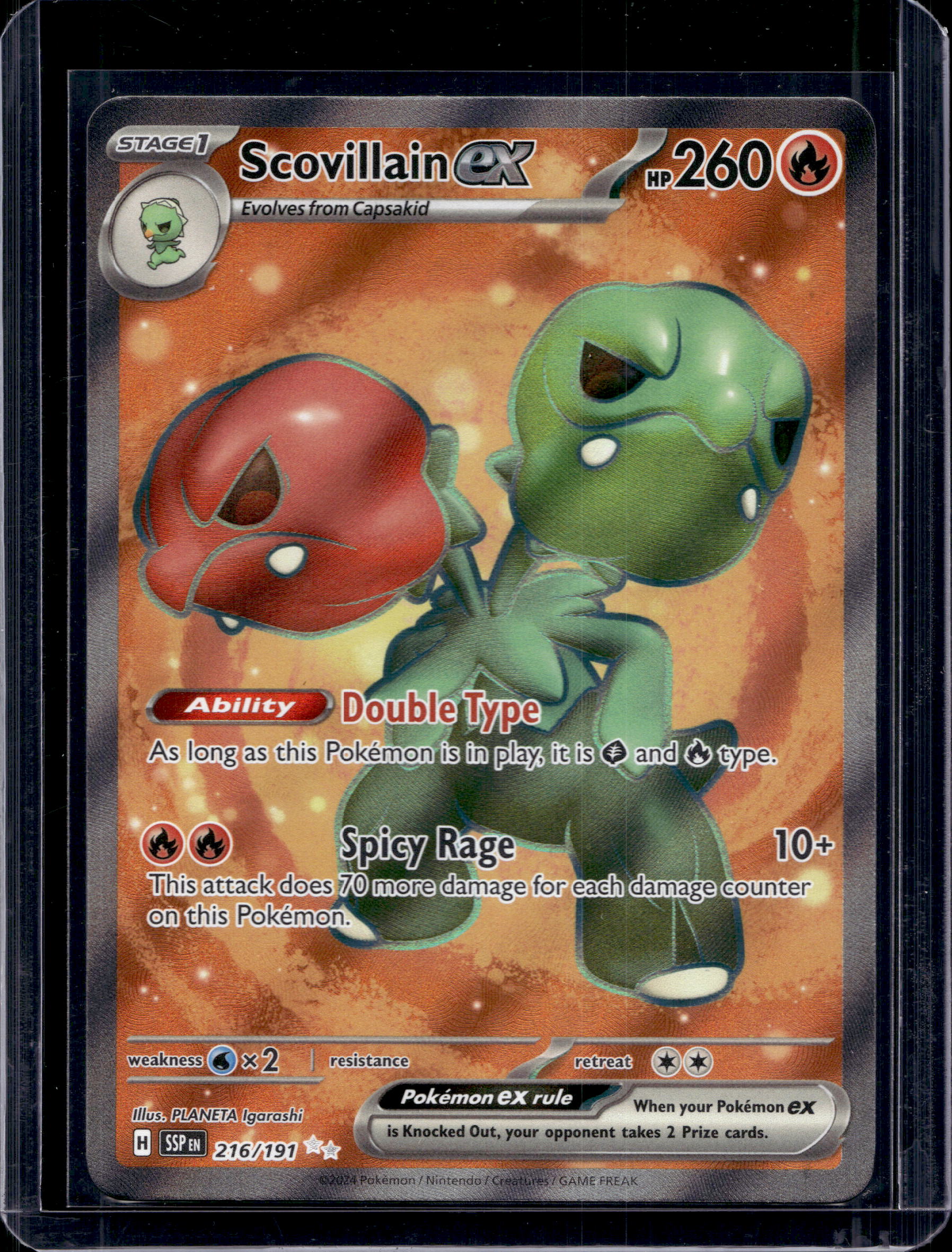 Scovillain ex 216/191 Raw RookieLegends
