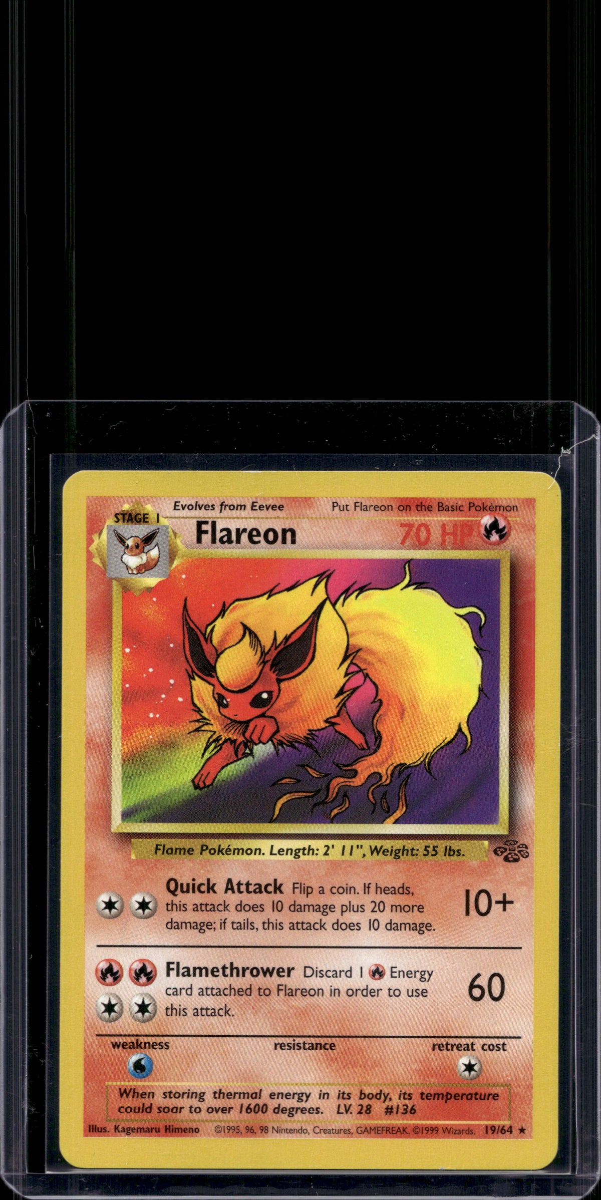 Flareon (Jungle - Unlimited) 19/64 Raw