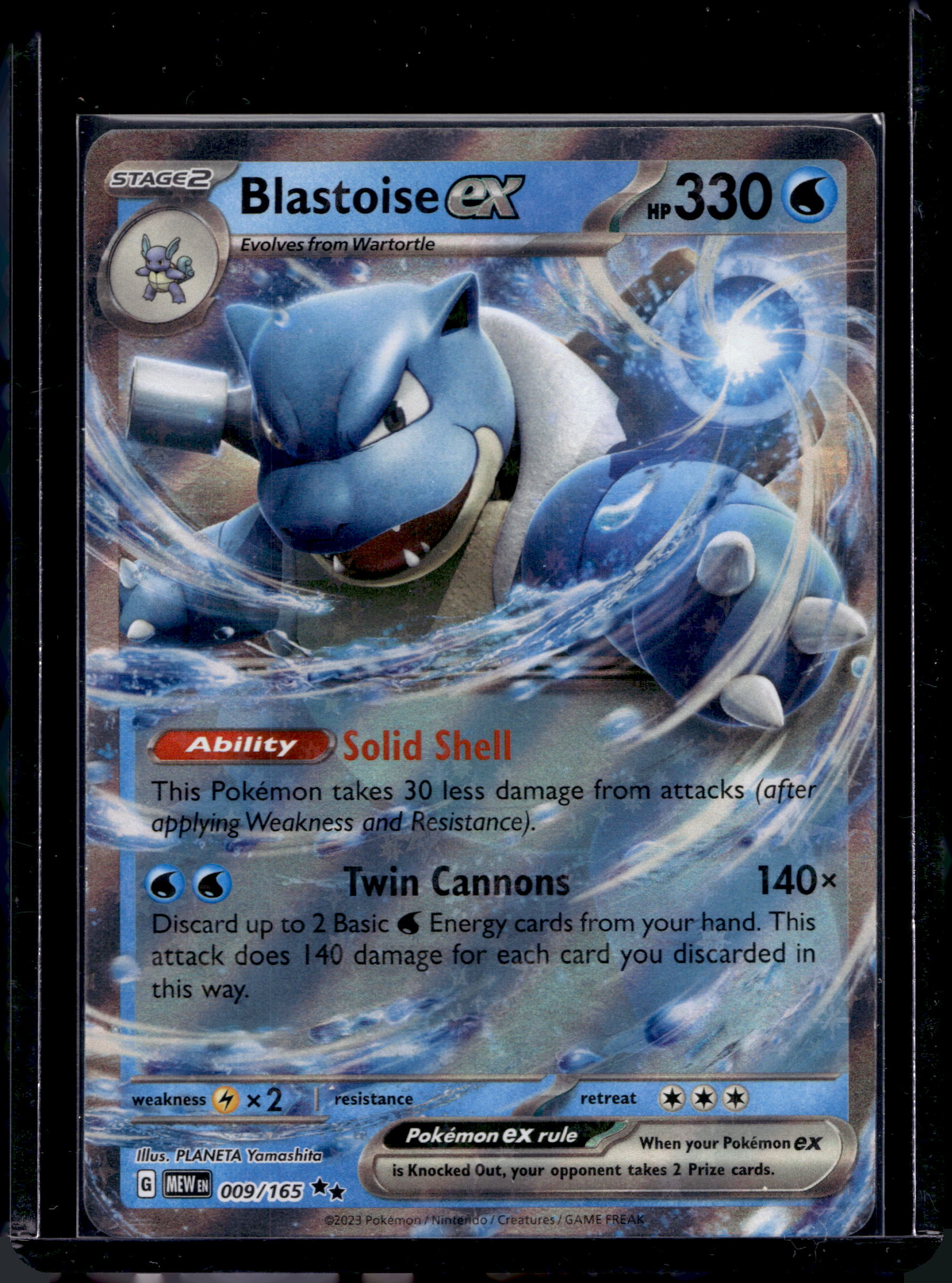 Blastoise Ex 009/165 Raw RookieLegends