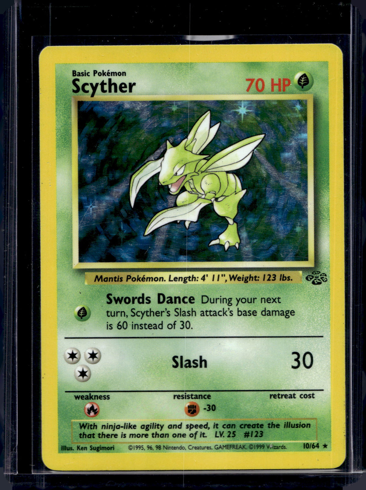 Scyther (Jungle - Holofoil) 10/64 Raw