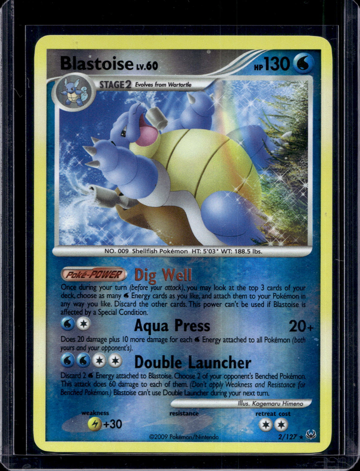 Blastoise Reverse Holofoil 2/127 Raw RookieLegends