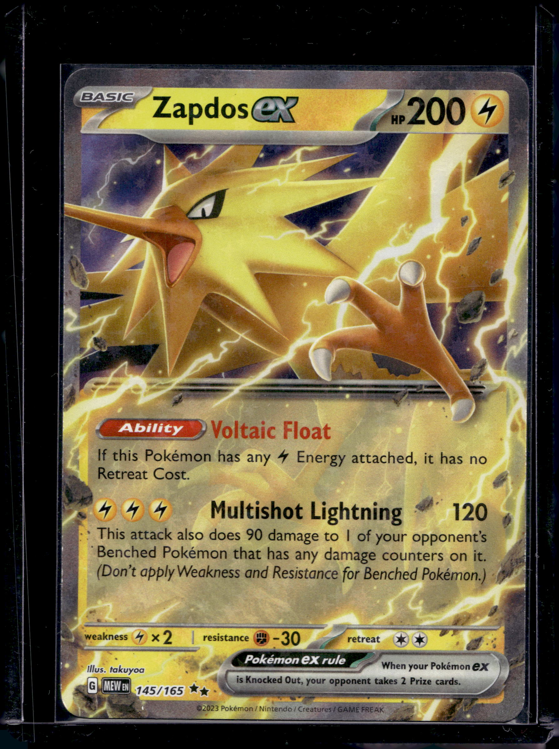 Zapdos Ex 145/165 Raw RookieLegends