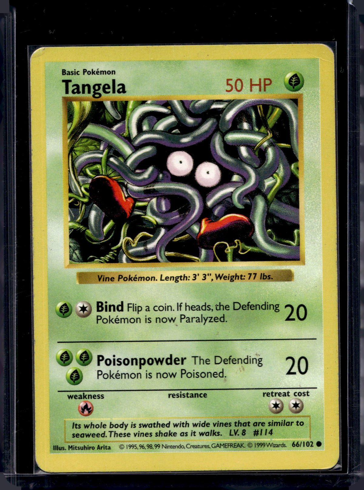 Tangela (Base Set - Shadowless) 66/102 Raw