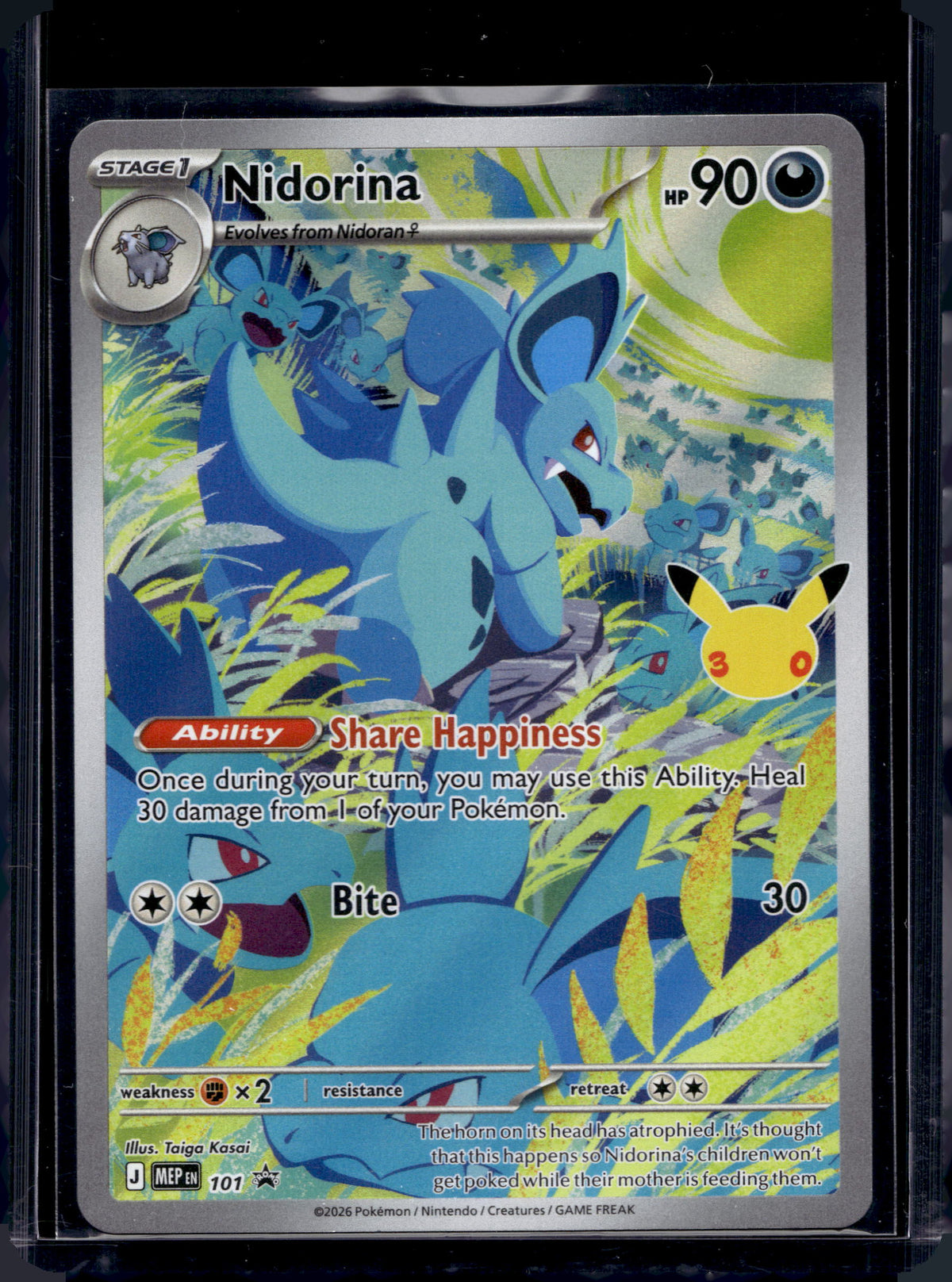 Nidorina (30th Anniversary) 101 Raw