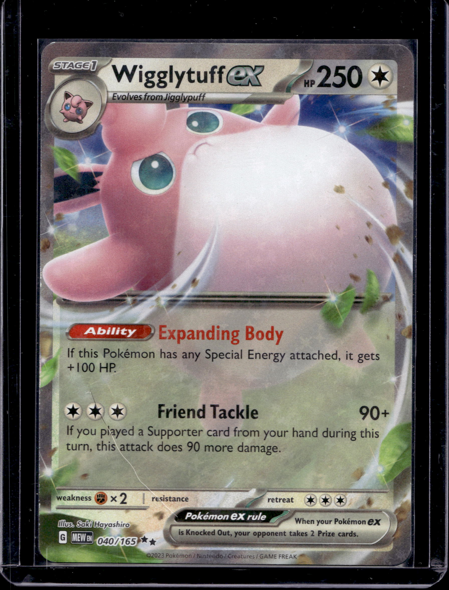 Wigglytuff Ex 040/165 Raw RookieLegends