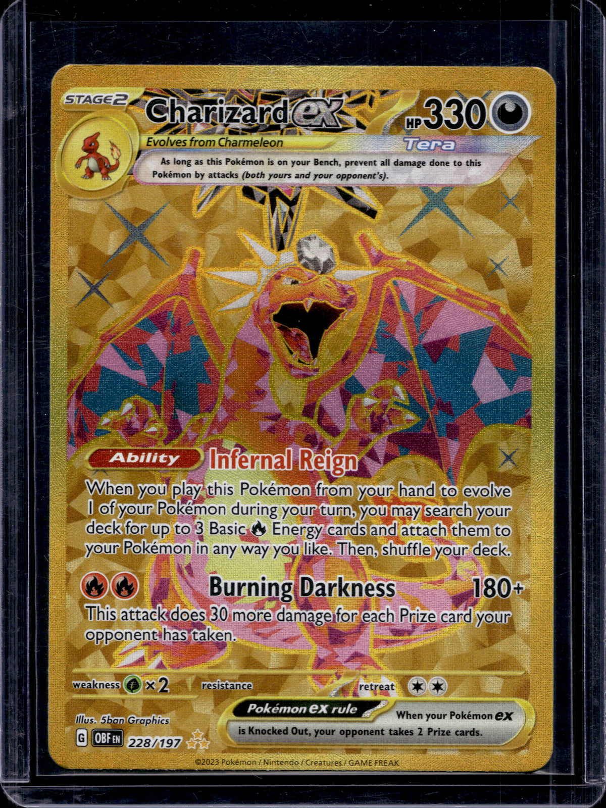 Charizard ex 228/197 Raw