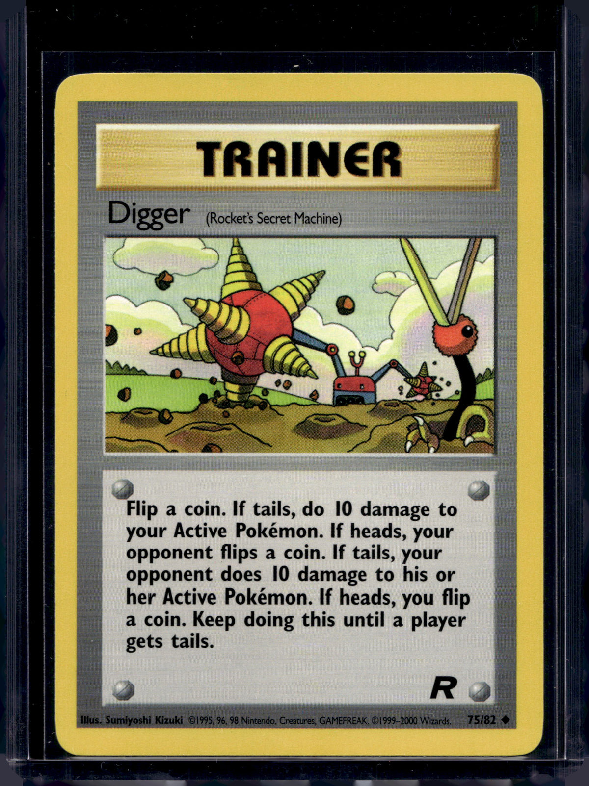 Digger (Team Rocket's - Unlimited) 75/82 Raw