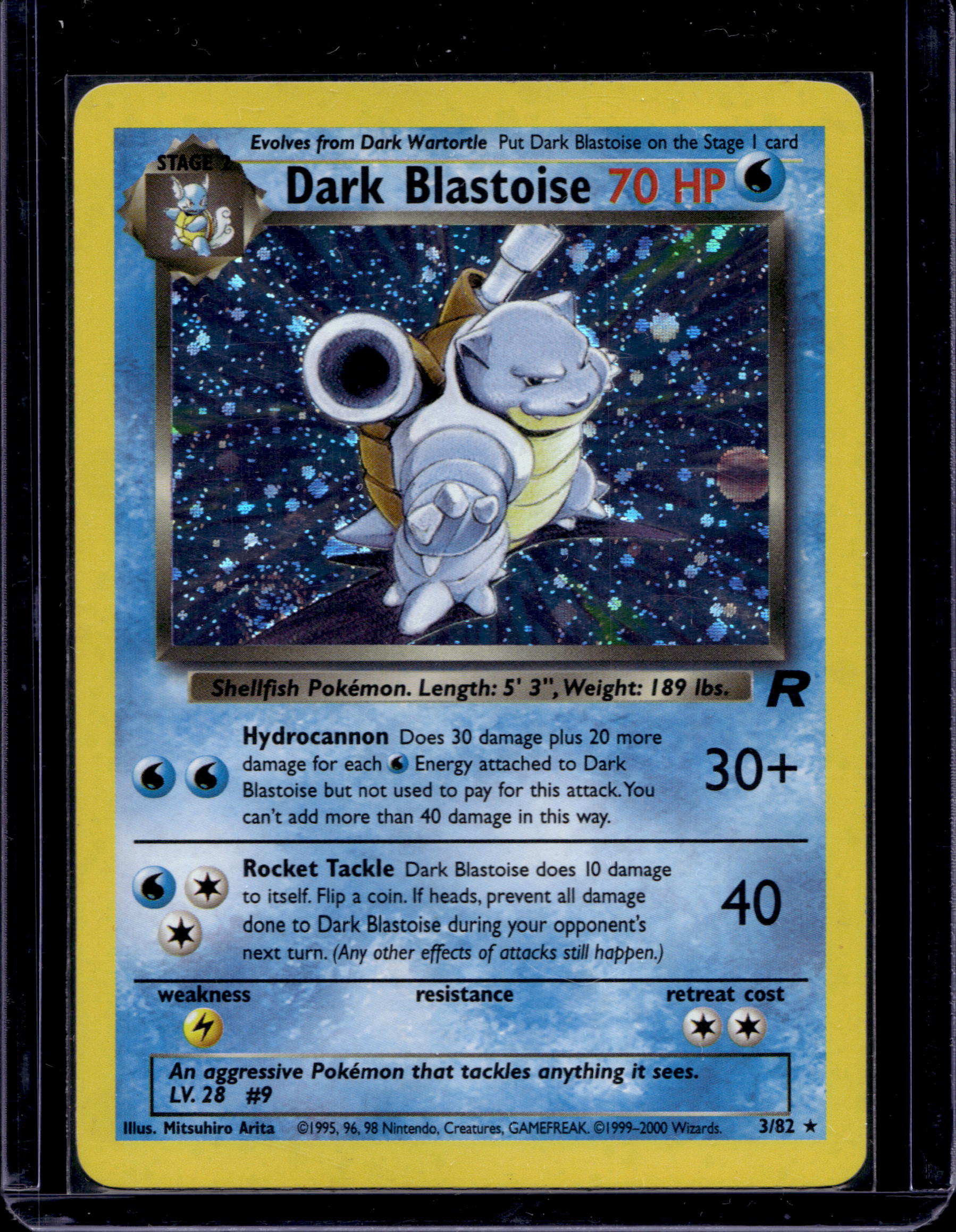 Dark Blastoise 3/82 Raw RookieLegends