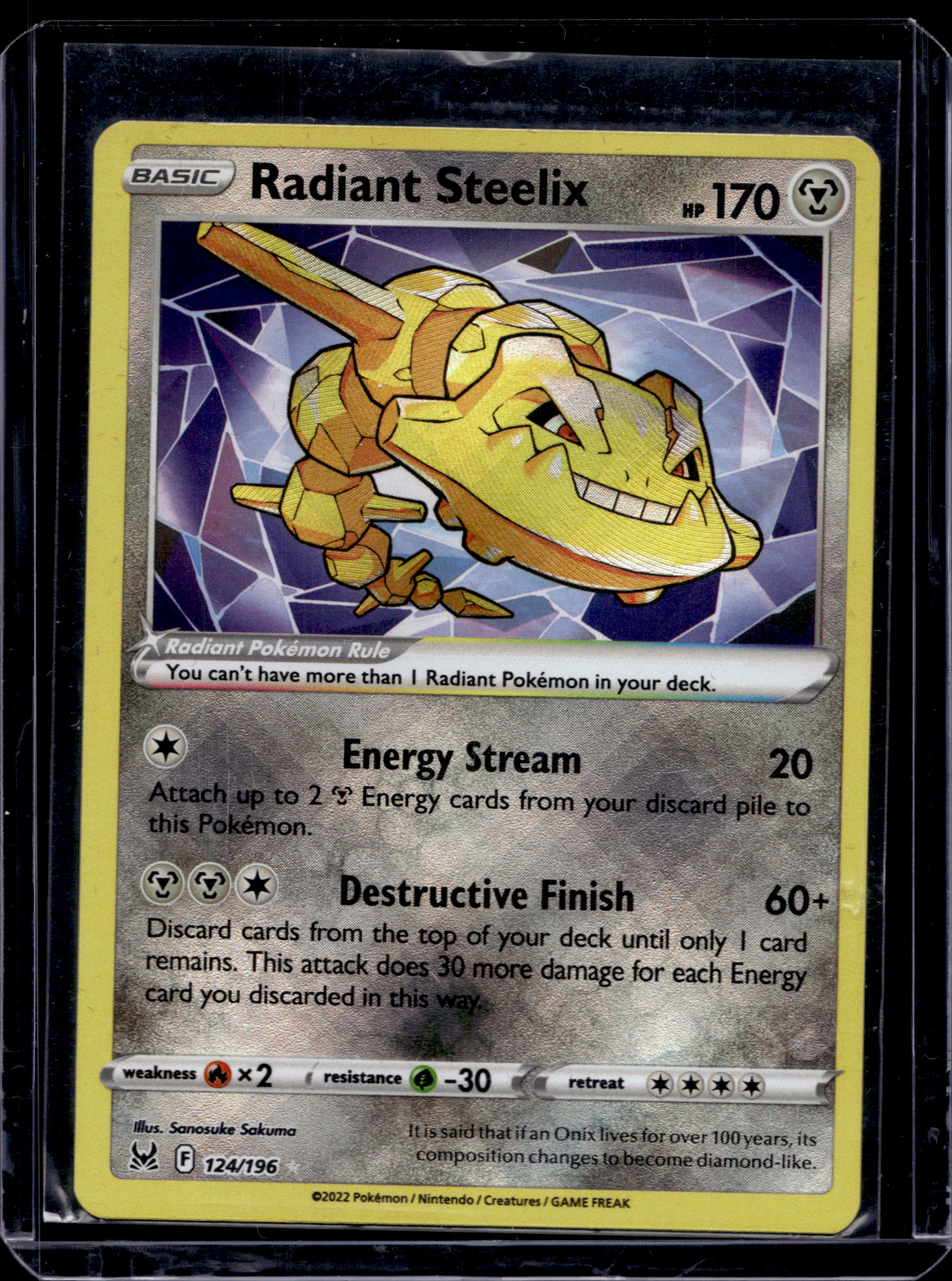 Radiant Steelix 124/196 Raw RookieLegends