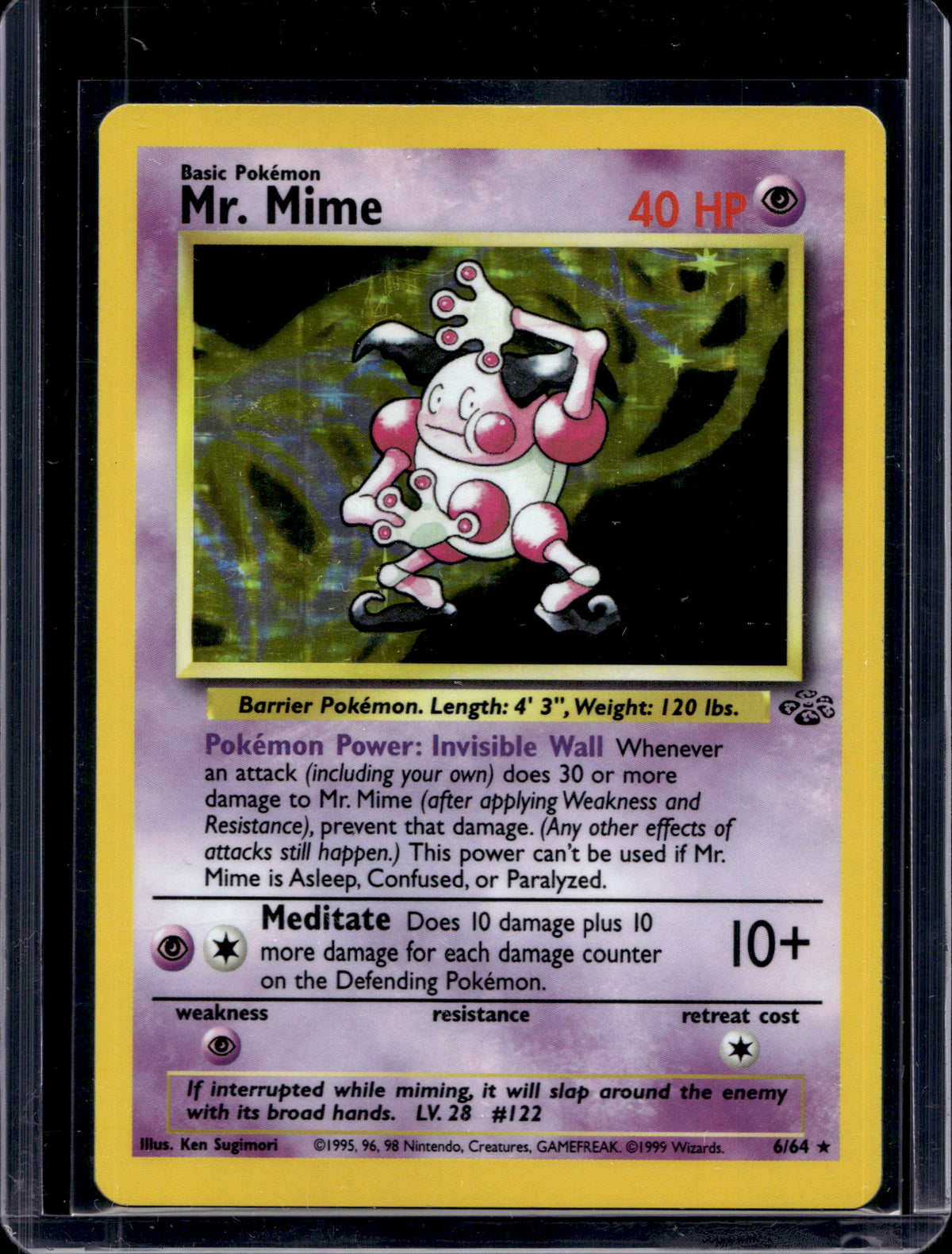 Mr. Mime (Jungle - Holofoil) 6/64 Raw