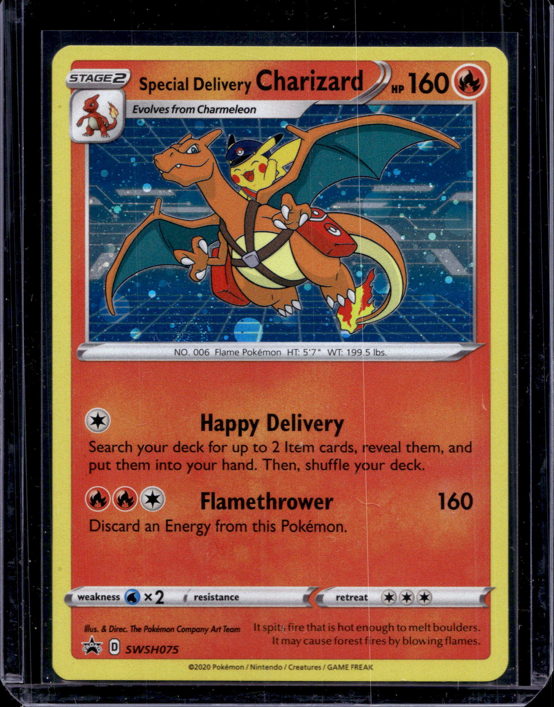 Special Delivery Charizard SWSH075 Raw