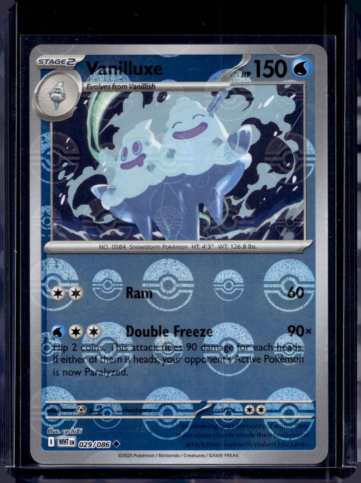 Vanilluxe (Poke Ball Pattern) 029/086 Raw RookieLegends