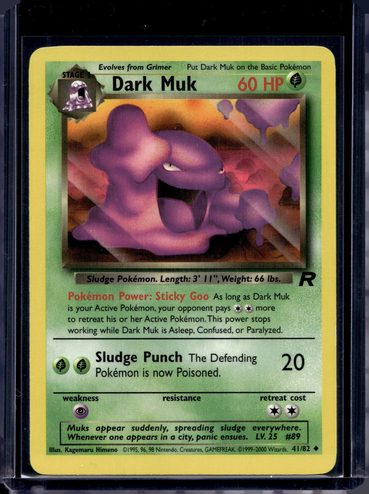 Dark Muk (Team Rocket's - Unlimited) 41/82 Raw