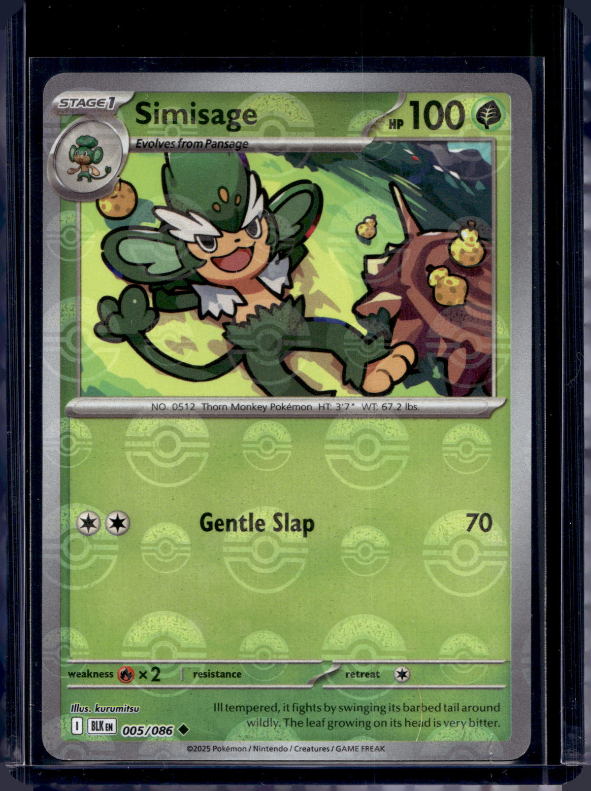 Simisage (Poke Ball Pattern) 005/086 Raw RookieLegends