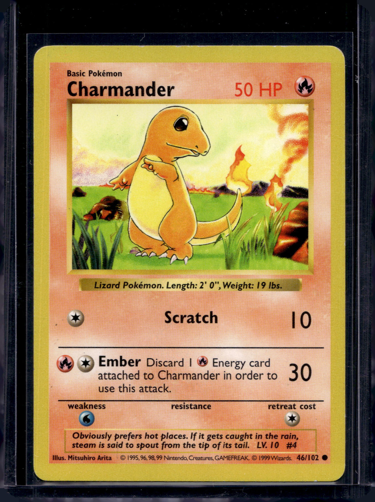 Charmander (Base Set - Shadowless - Common) 46/102 Raw