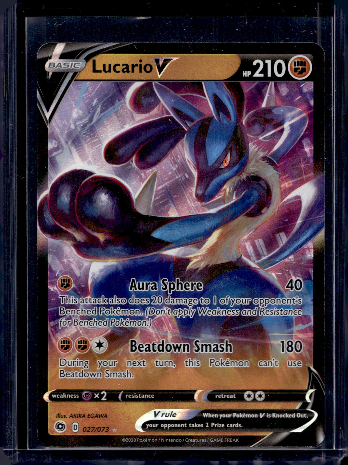 Lucario V 27/73 Raw