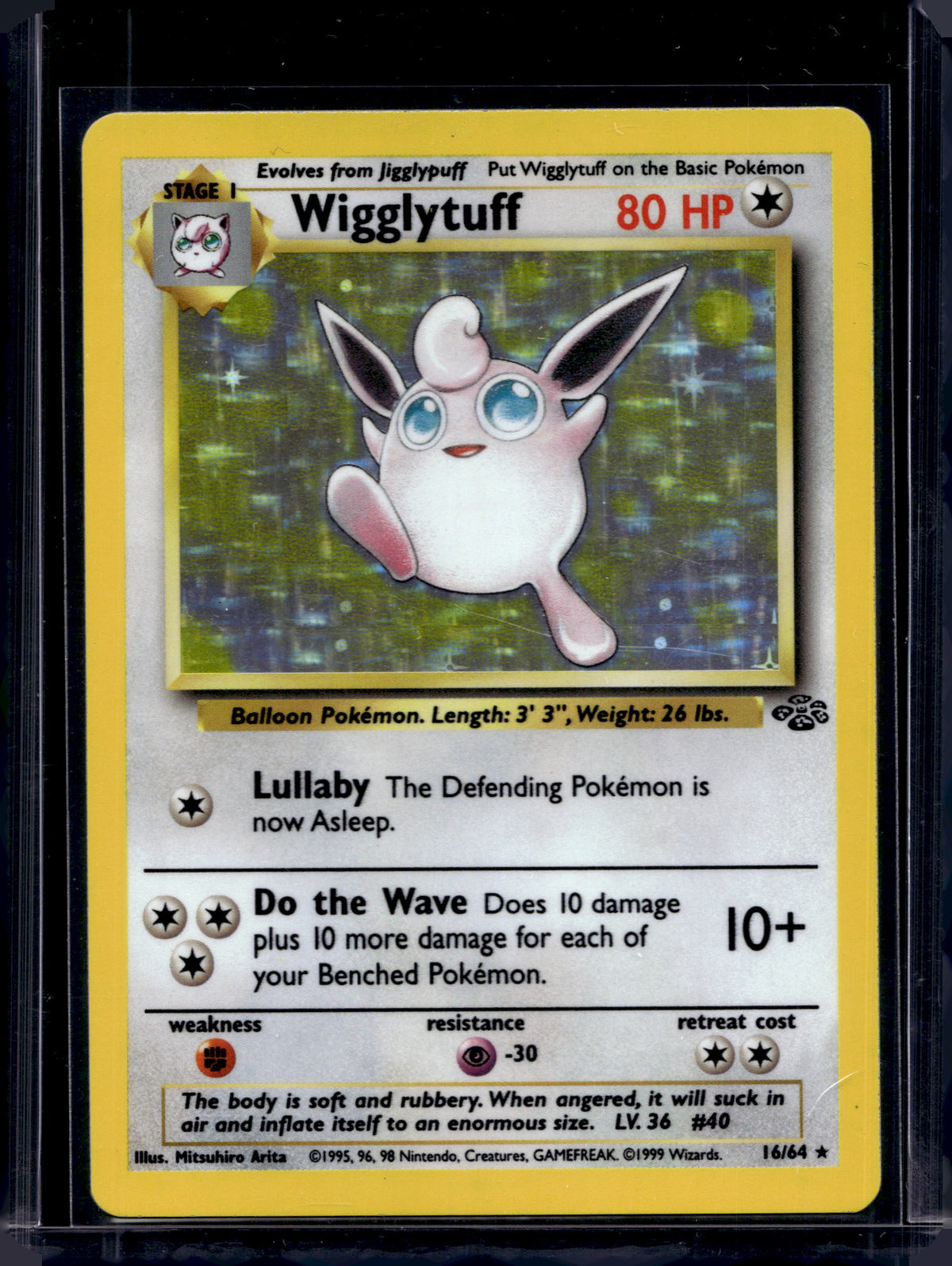 Wigglytuff (Jungle - Holofoil) 16/64 Raw