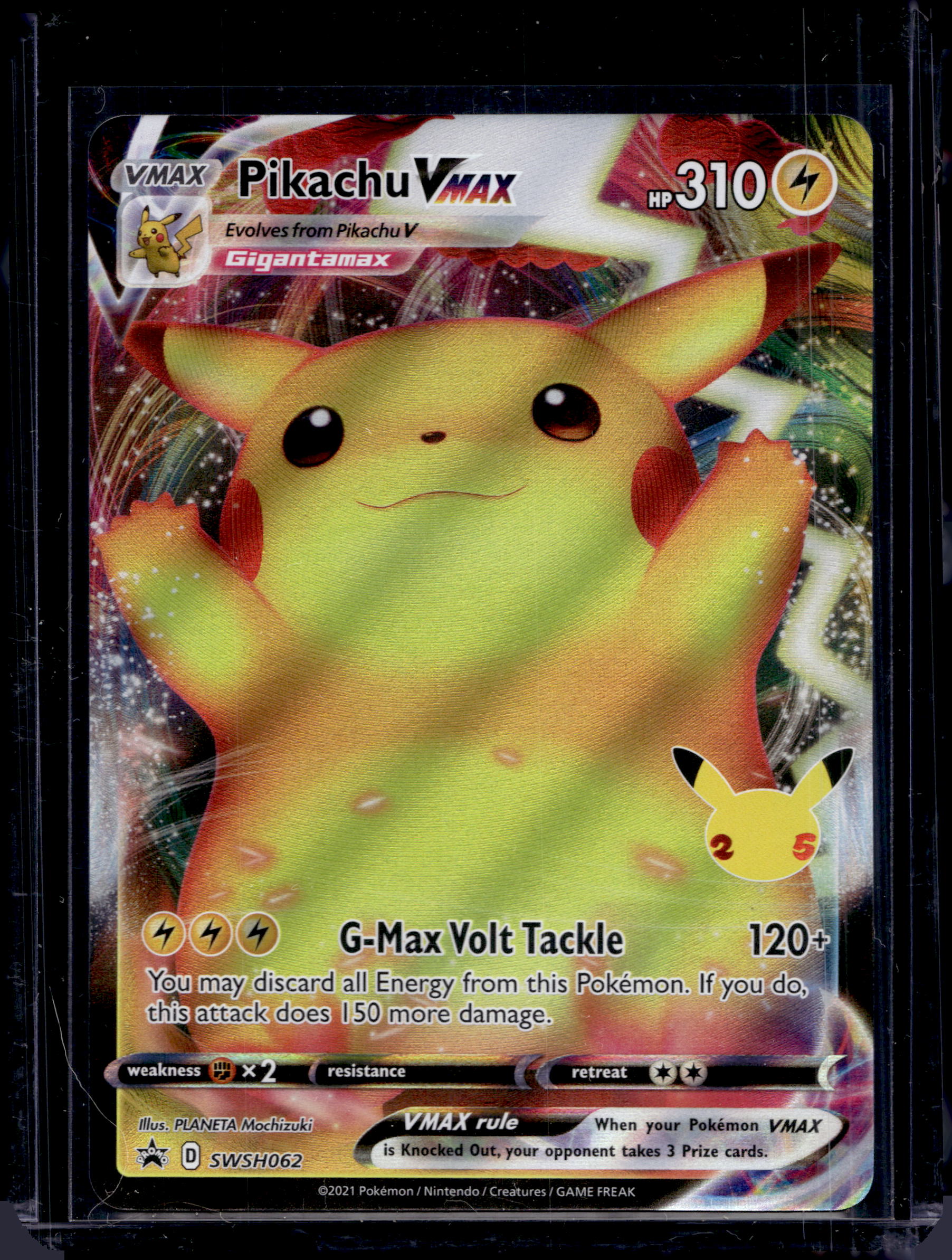 Pikachu VMAX SWSH062 Raw
