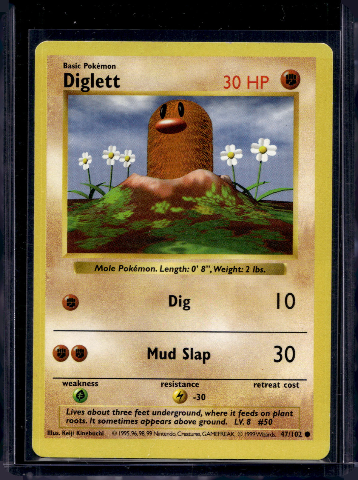 Diglett (Base Set - Shadowless - Common) 47/102 Raw