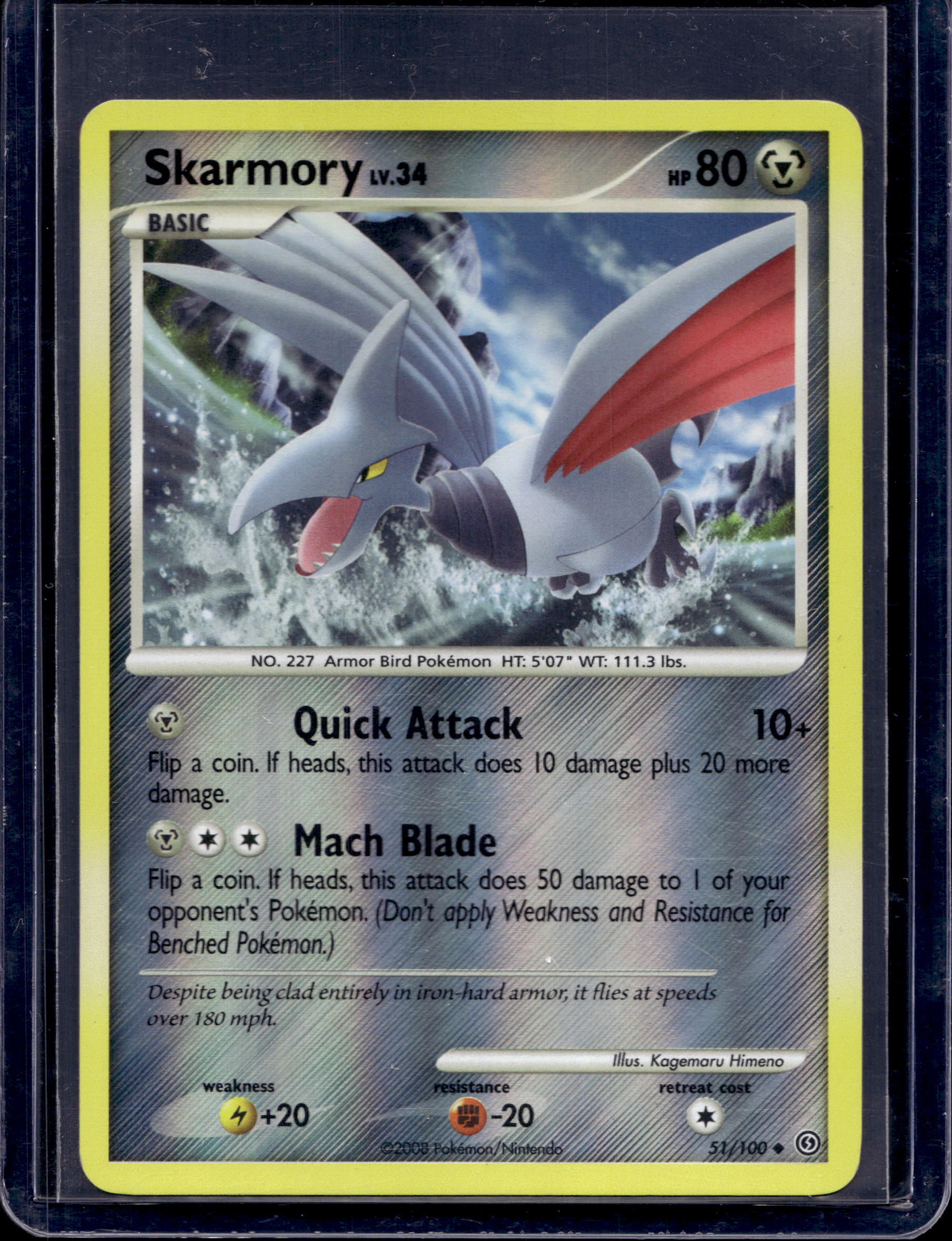 Skarmory 51/100 Raw RookieLegends