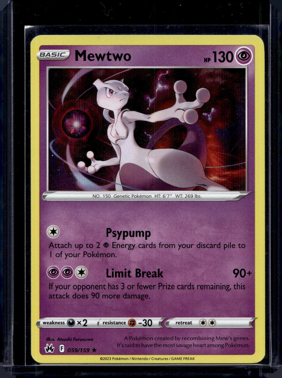Mewtwo 059/159 Raw RookieLegends