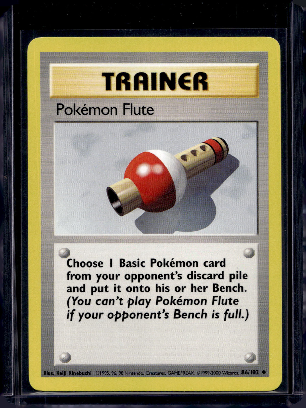 Pokemon Flute (Base Set - Unlimited) 86/102 Raw