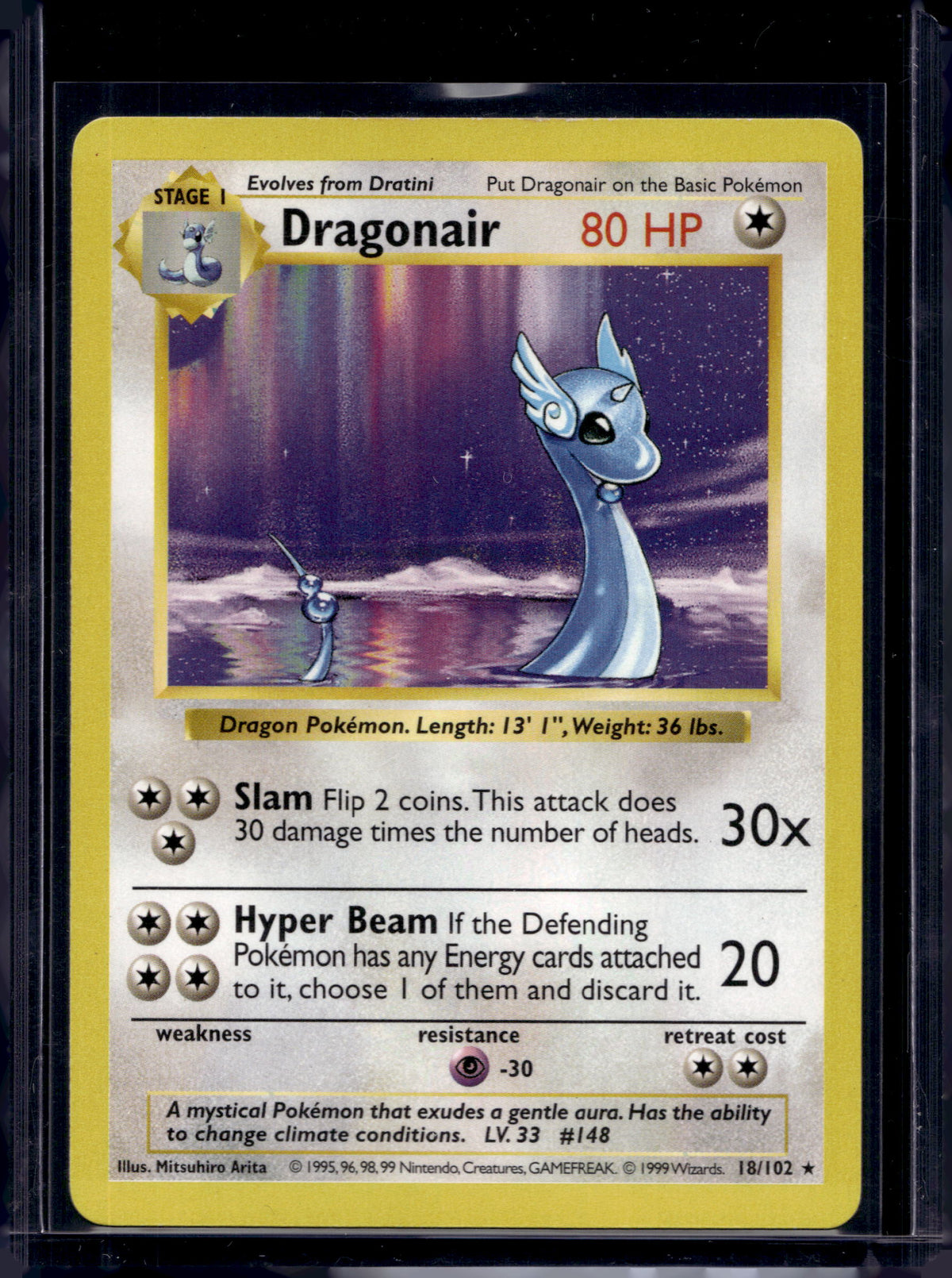 Dragonair (Base Set - Shadowless - Common) 18/102 Raw