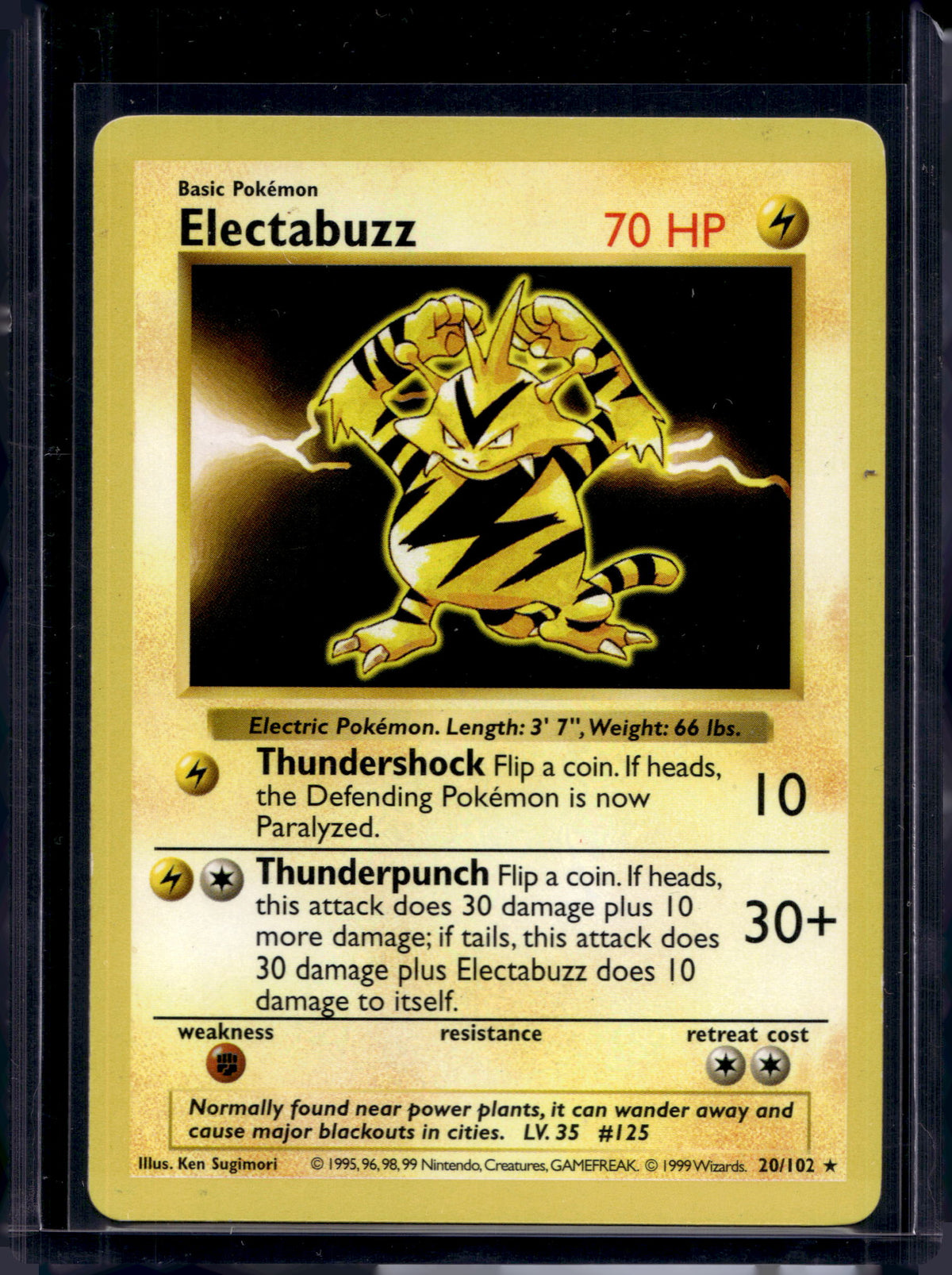 Electabuzz (Base Set - Shadowless - Common) 20/102 Raw