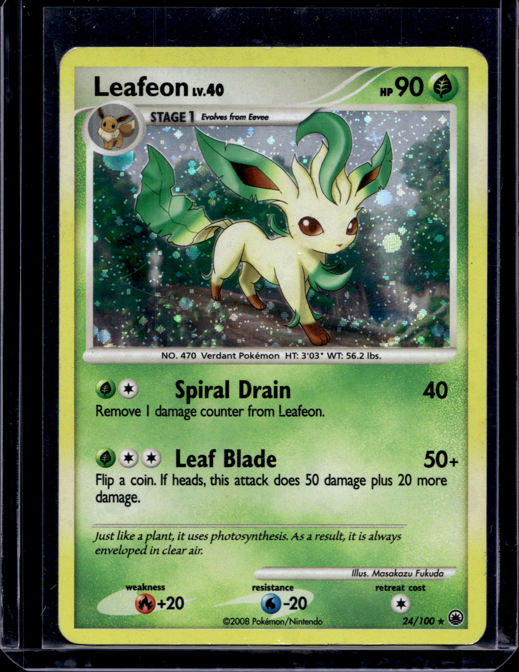 Leafeon 024/100 Raw RookieLegends