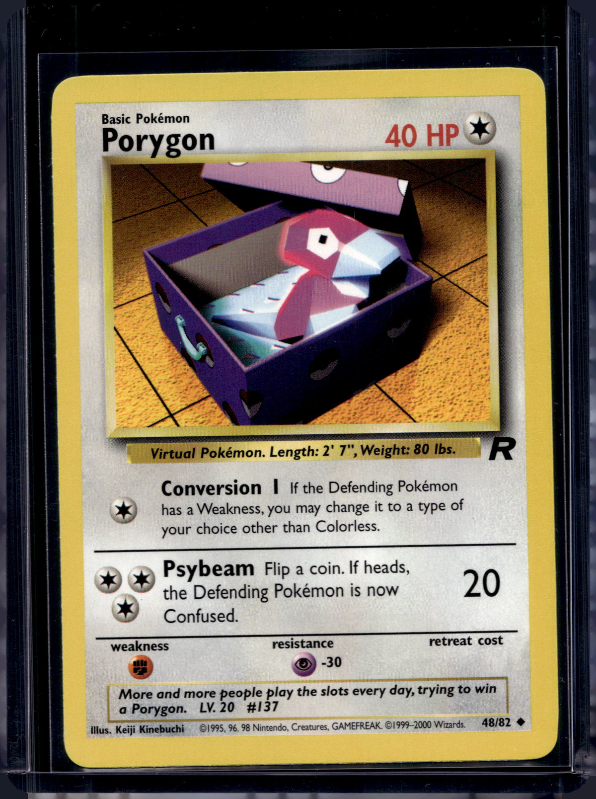 Porygon (Team Rocket's - Unlimited) 48/82 Raw