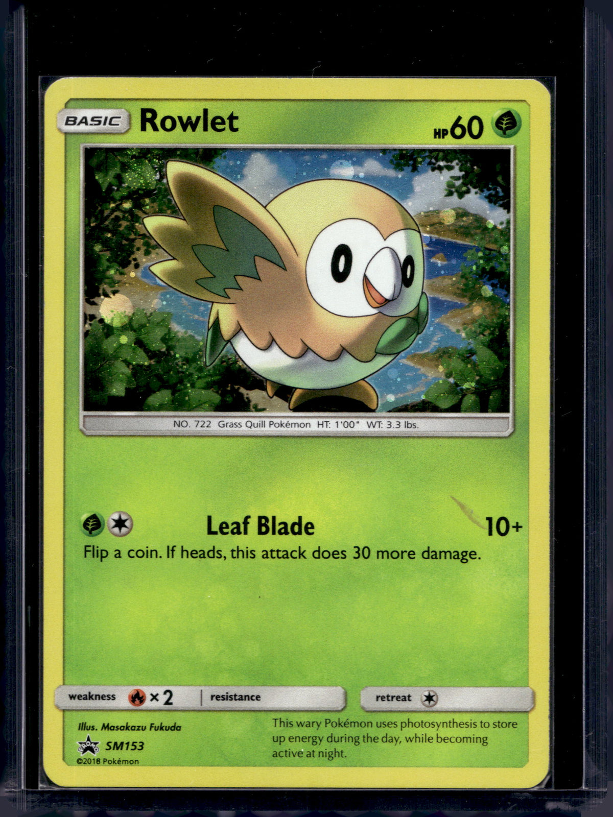 Rowlet - Holofoil - SM153 Raw