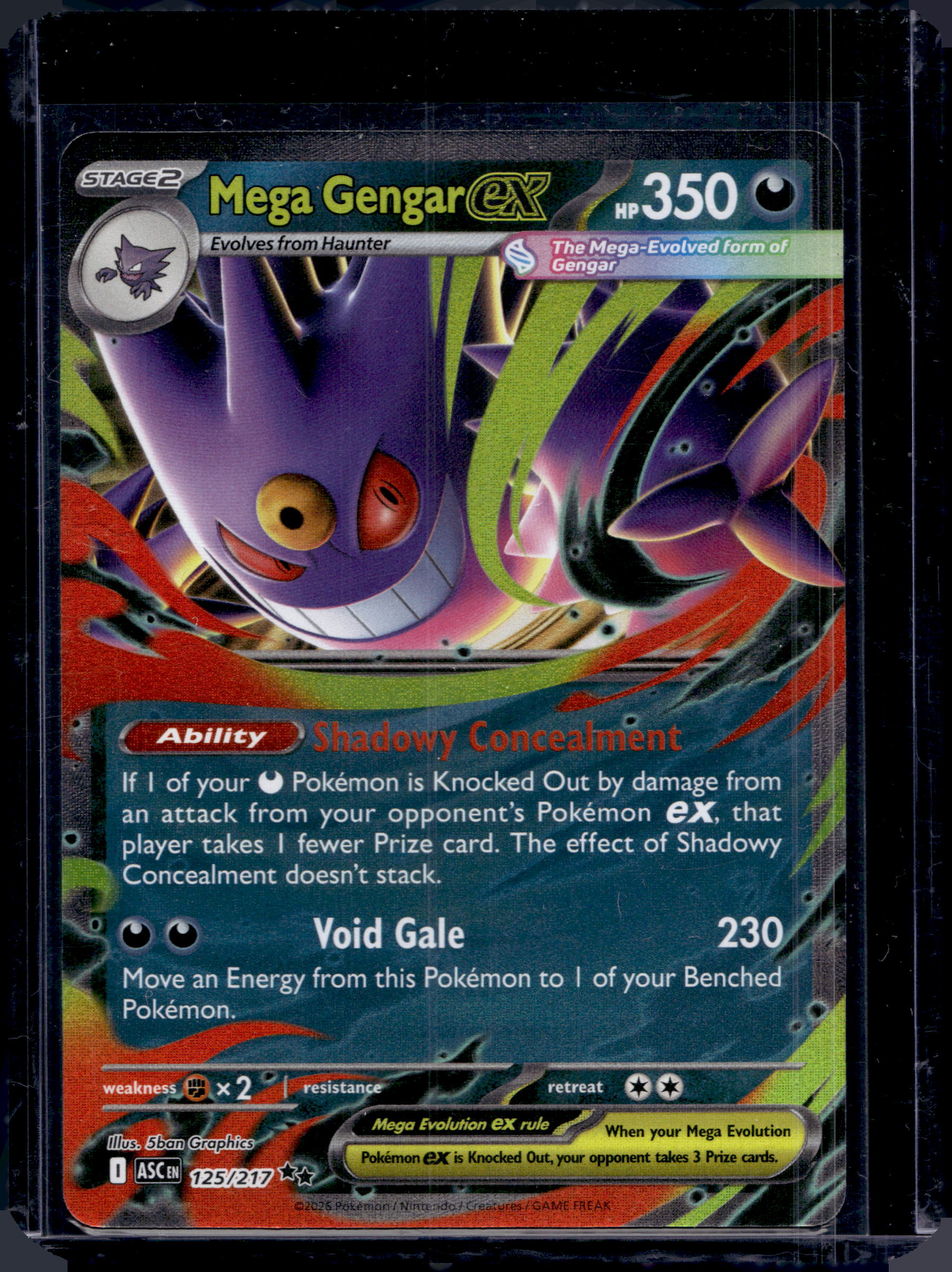 Mega Gengar ex 125/217 Raw