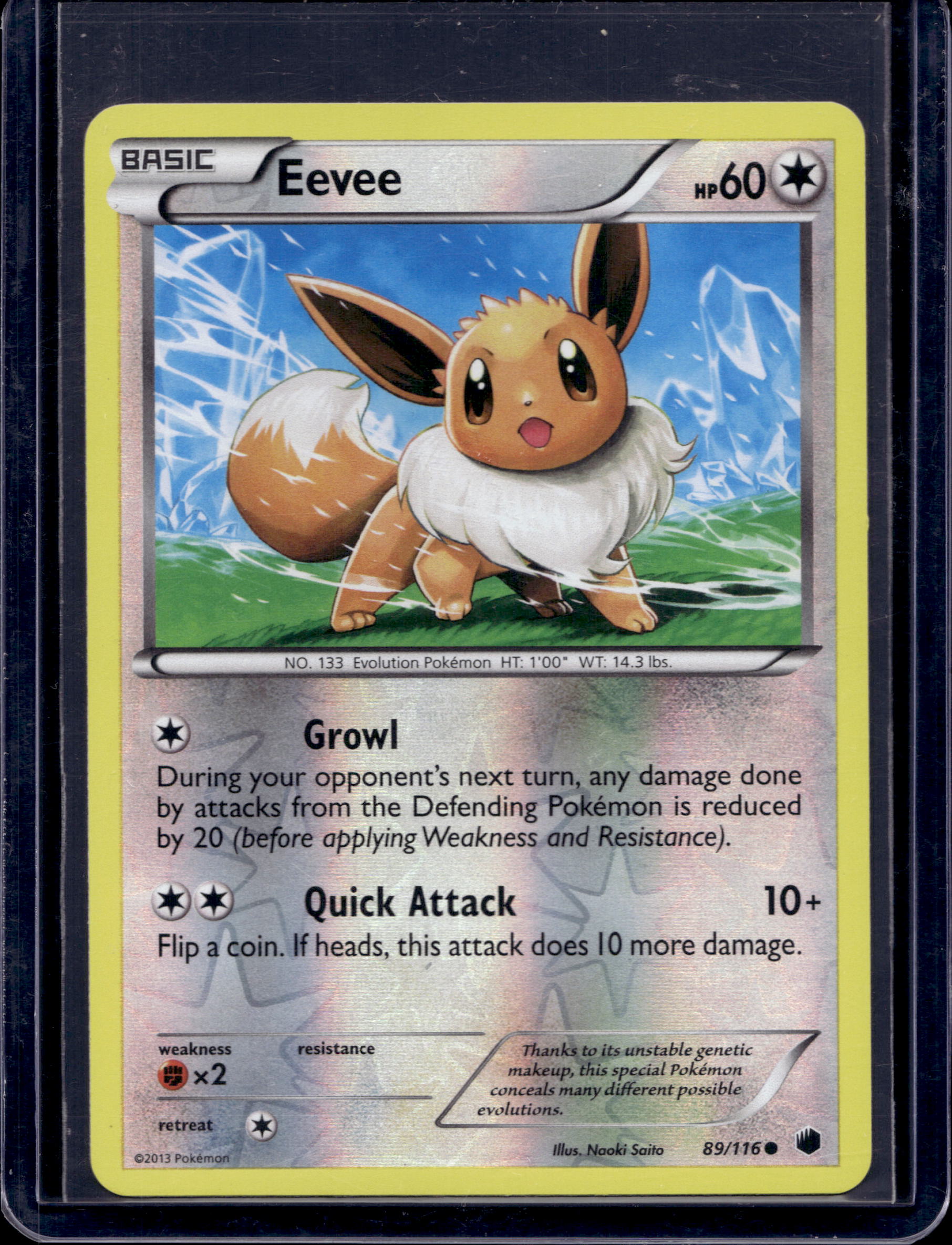 Eevee 89/116 Raw RookieLegends