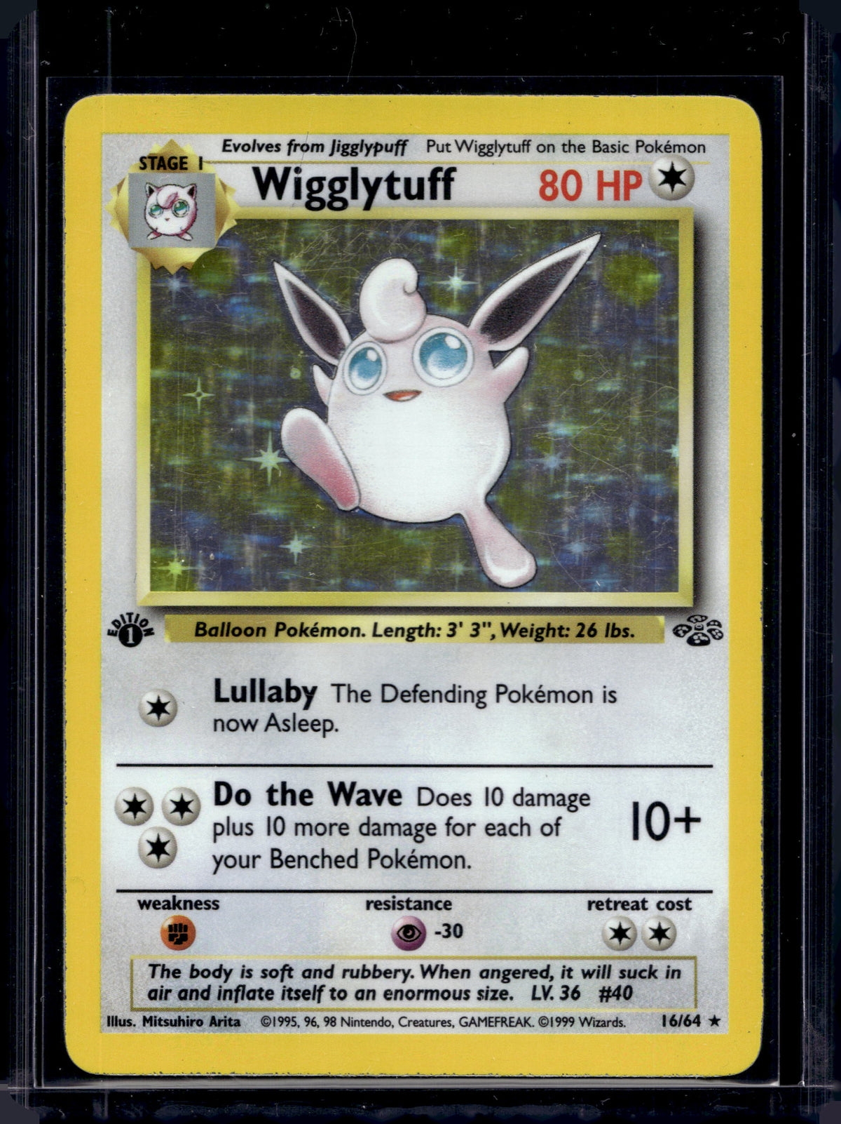 Wigglytuff (Jungle - 1st Edition Holofoil) 16/64 Raw