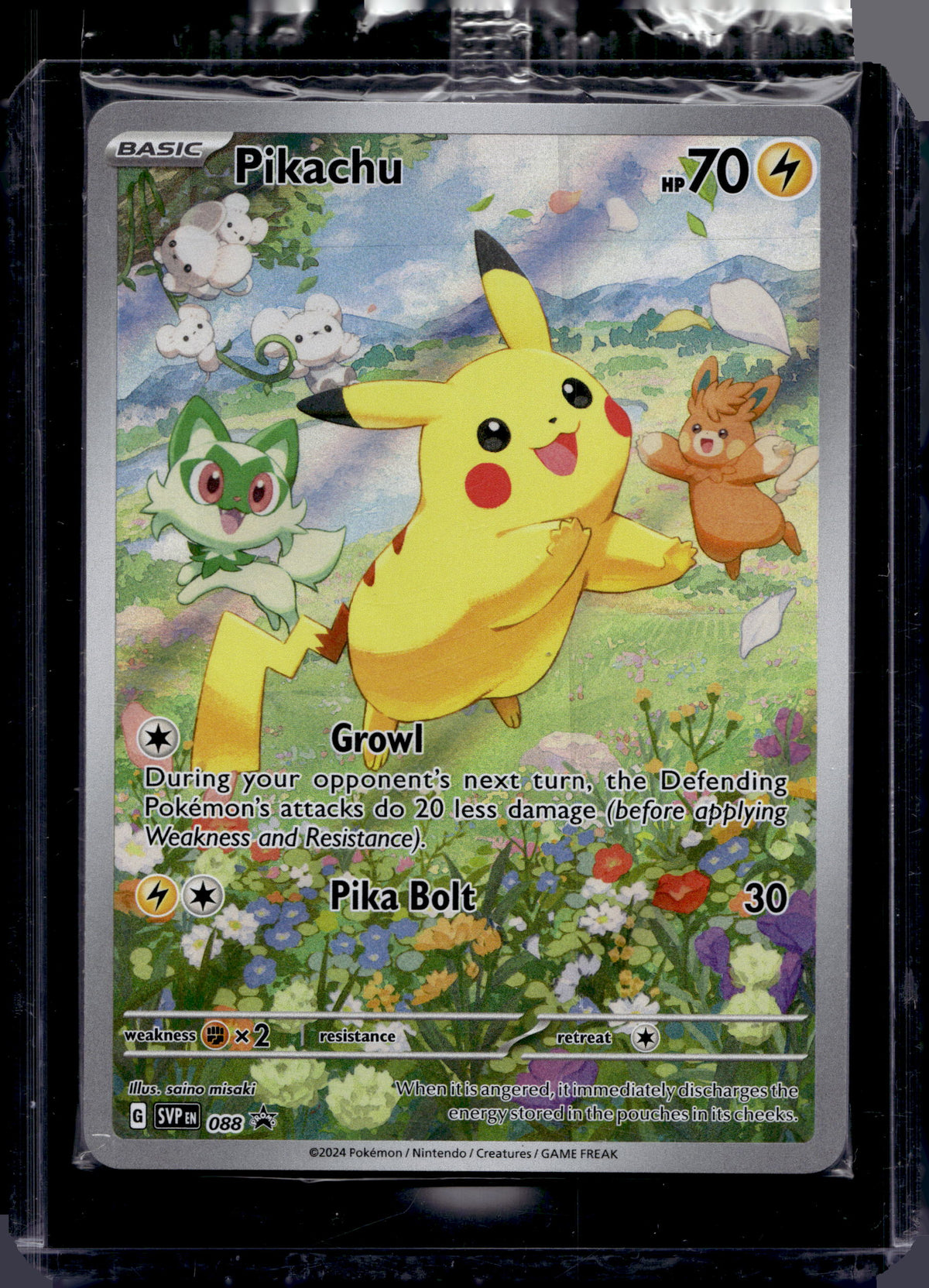 Pikachu (Sealed Promo) 088 Raw