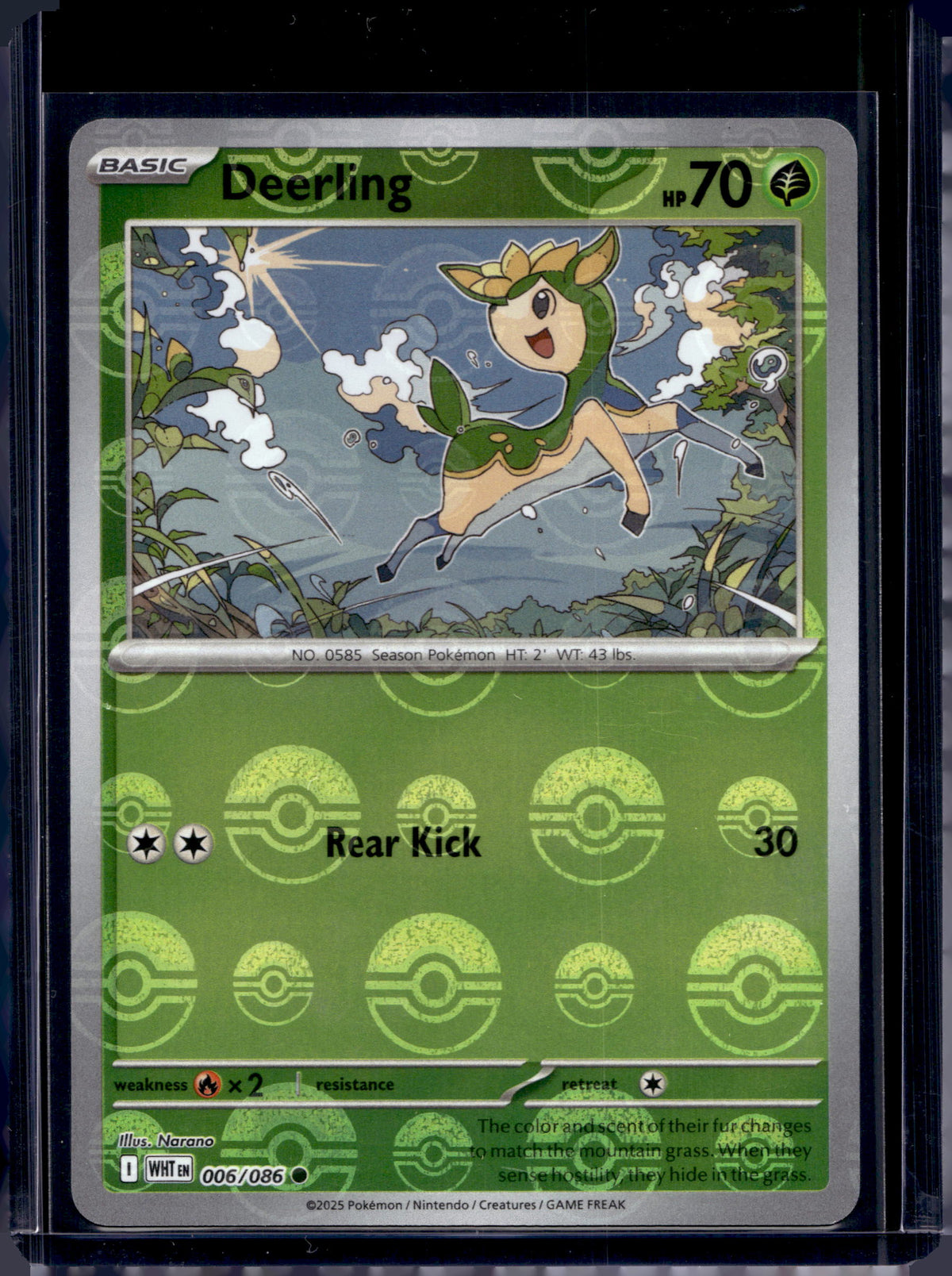 Deerling (Poke Ball Pattern) 006/086 Raw RookieLegends