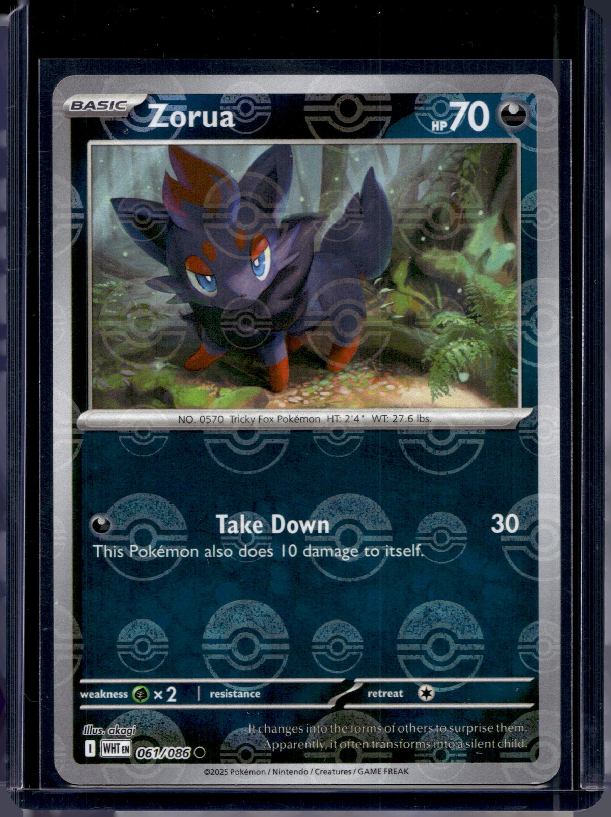 Zorua (Poke Ball Pattern) 061/086 Raw RookieLegends