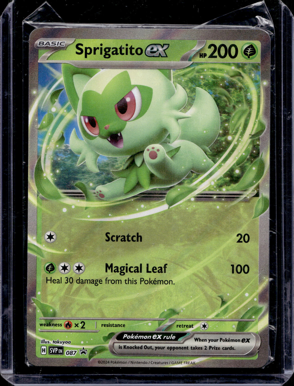 Sprigatito ex (Sealed Promo) 087 Raw