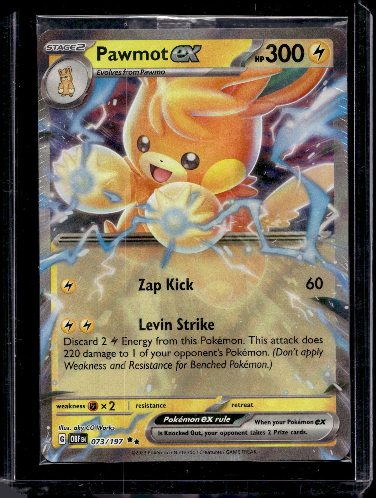 Pawmot ex (Sealed Promo) 076/197 Raw