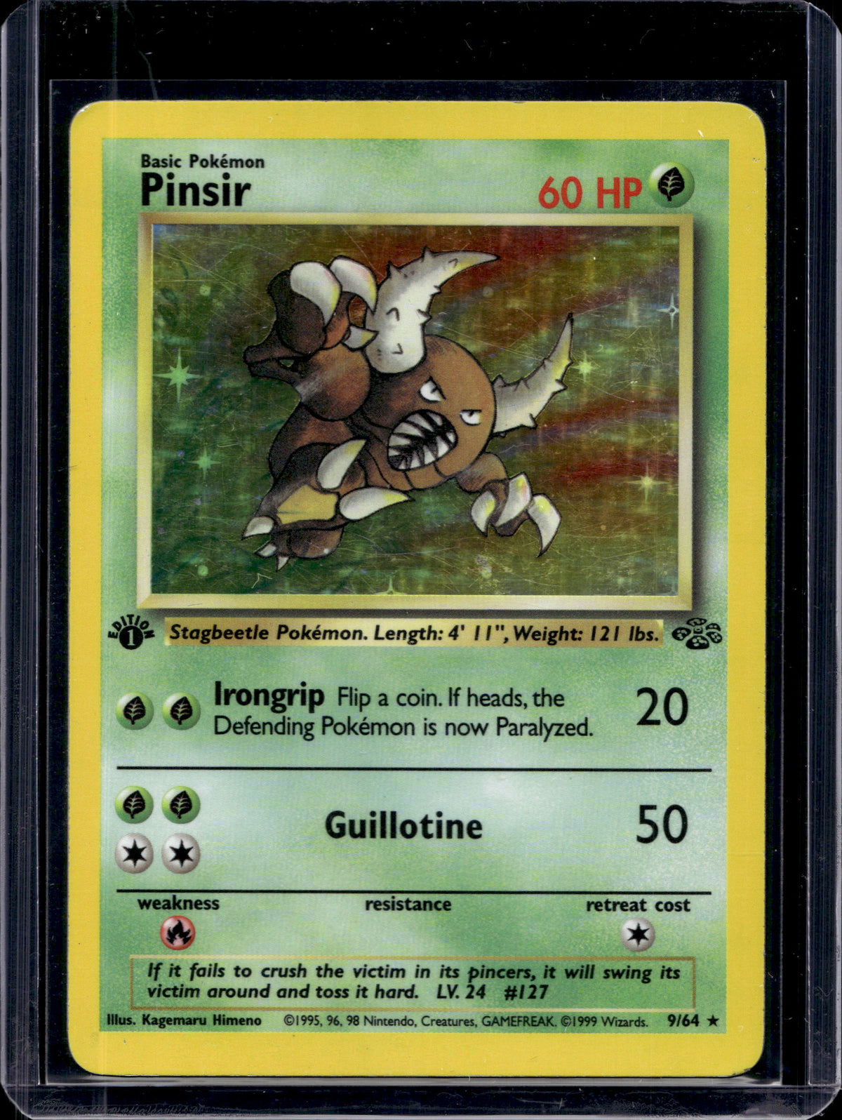 Pinsir (Jungle - 1st Edition Holofoil) 9/64 Raw