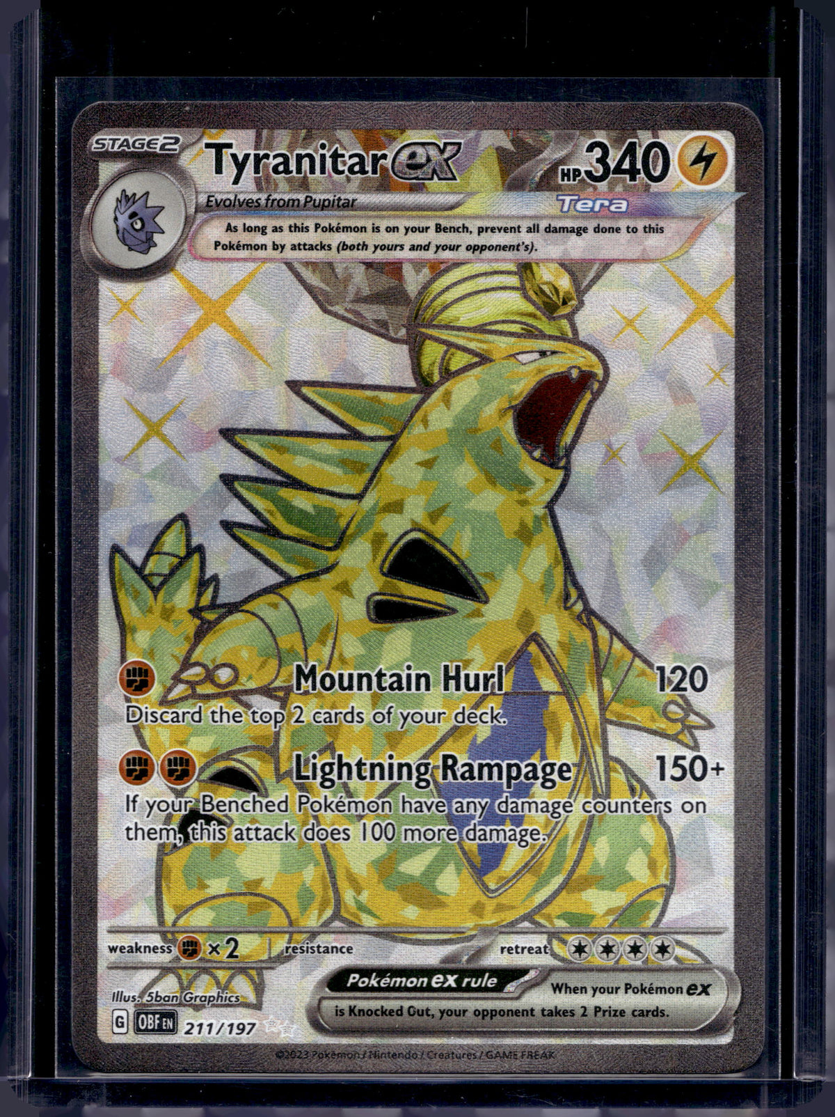 Tyranitar ex 211/197 Raw