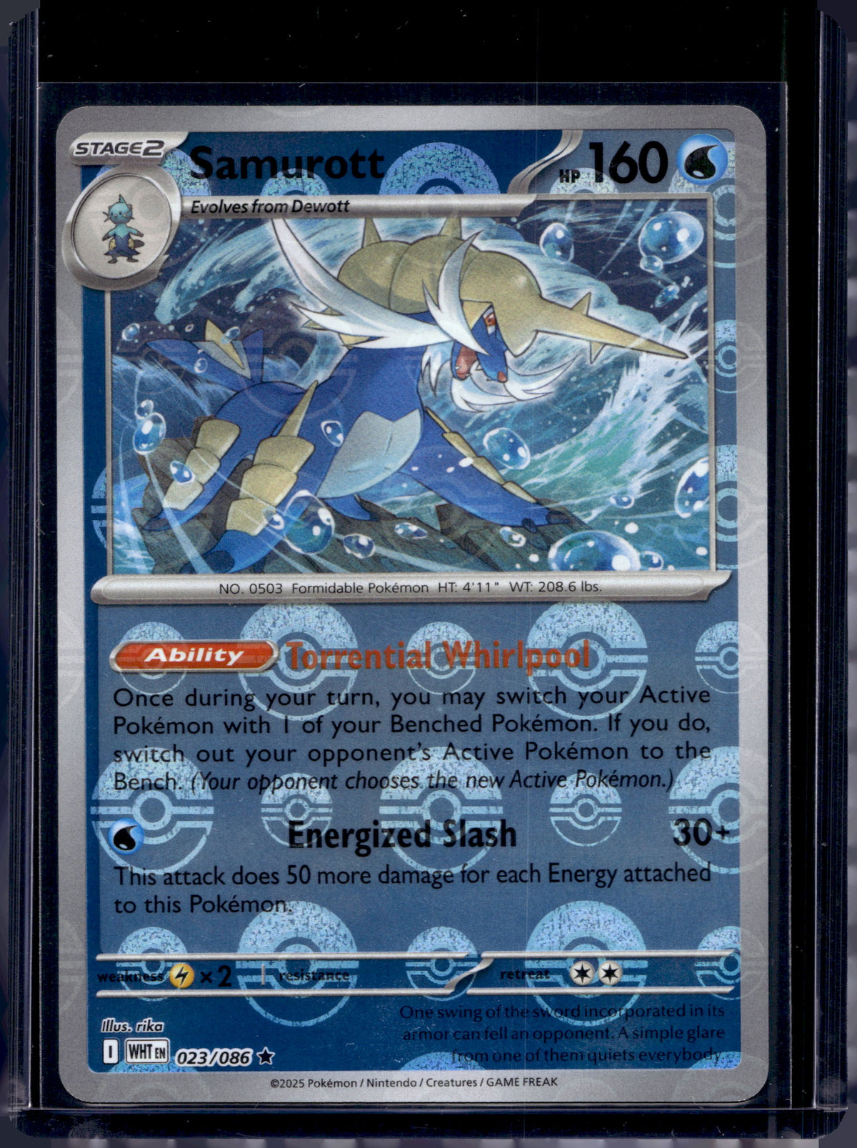 Samurott (Poke Ball Pattern) 023/086 Raw RookieLegends