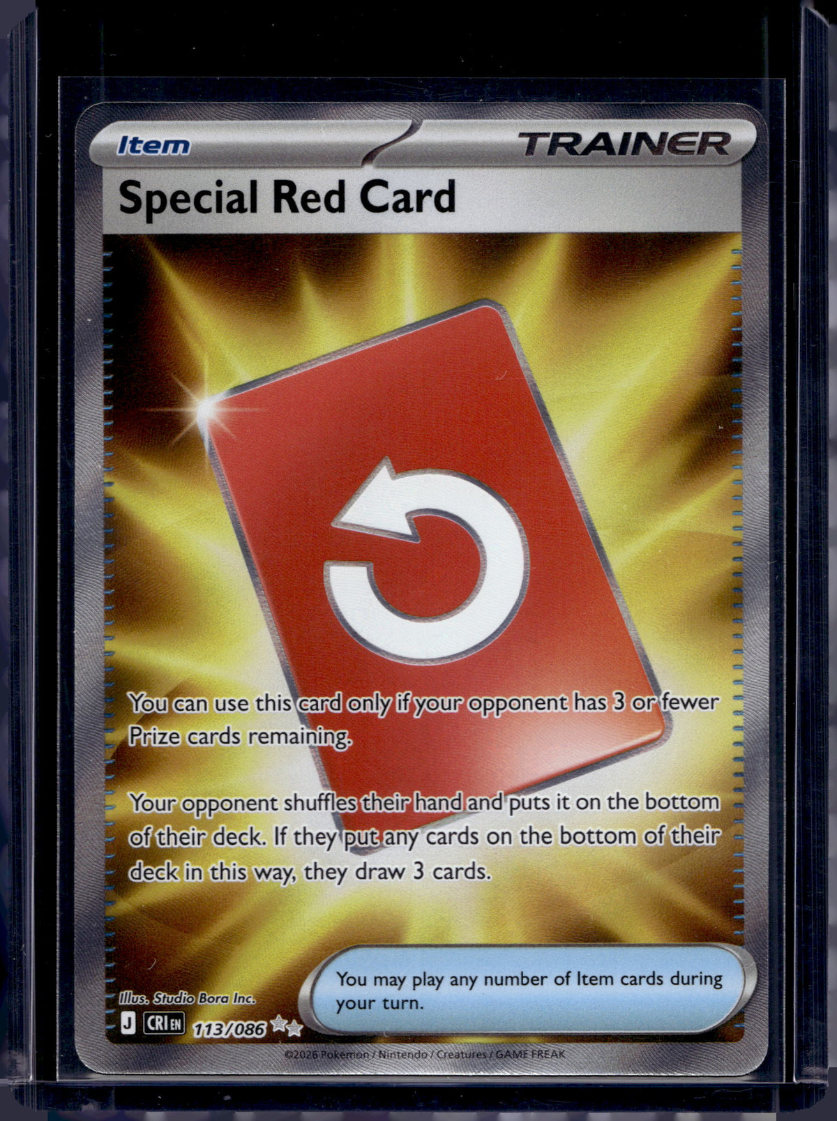 Special Red Card 113/086 Raw