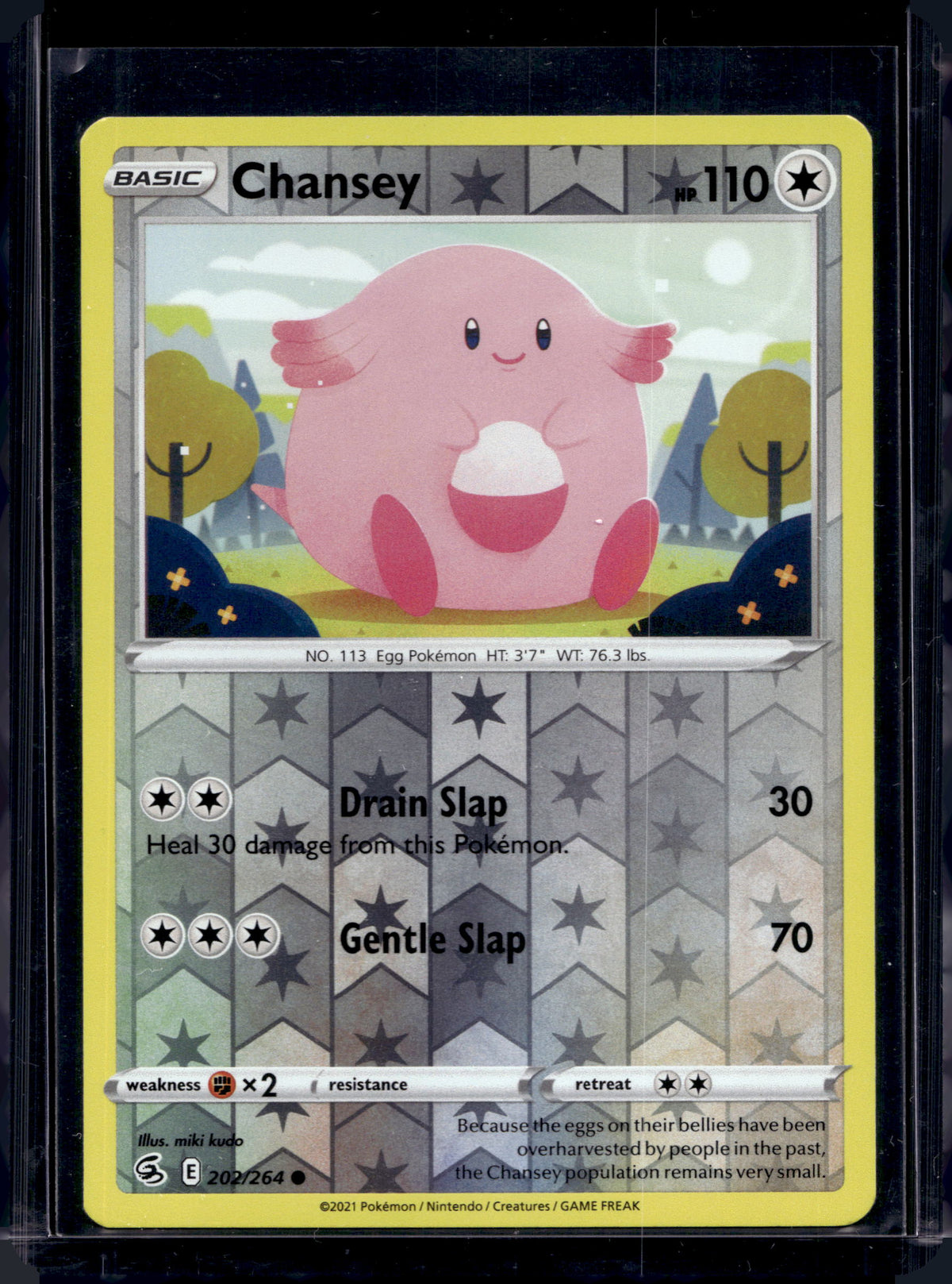 Chansey - Reverse Holofoil - 202/264 Raw