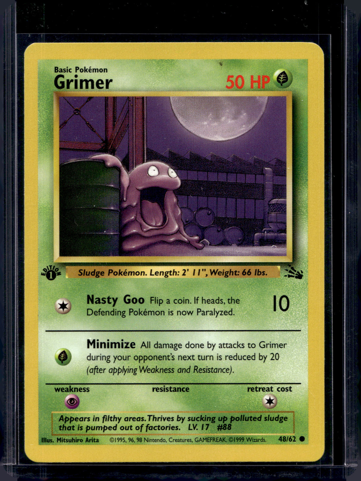 Grimer (Fossil - 1St Edition) 48/62 Raw