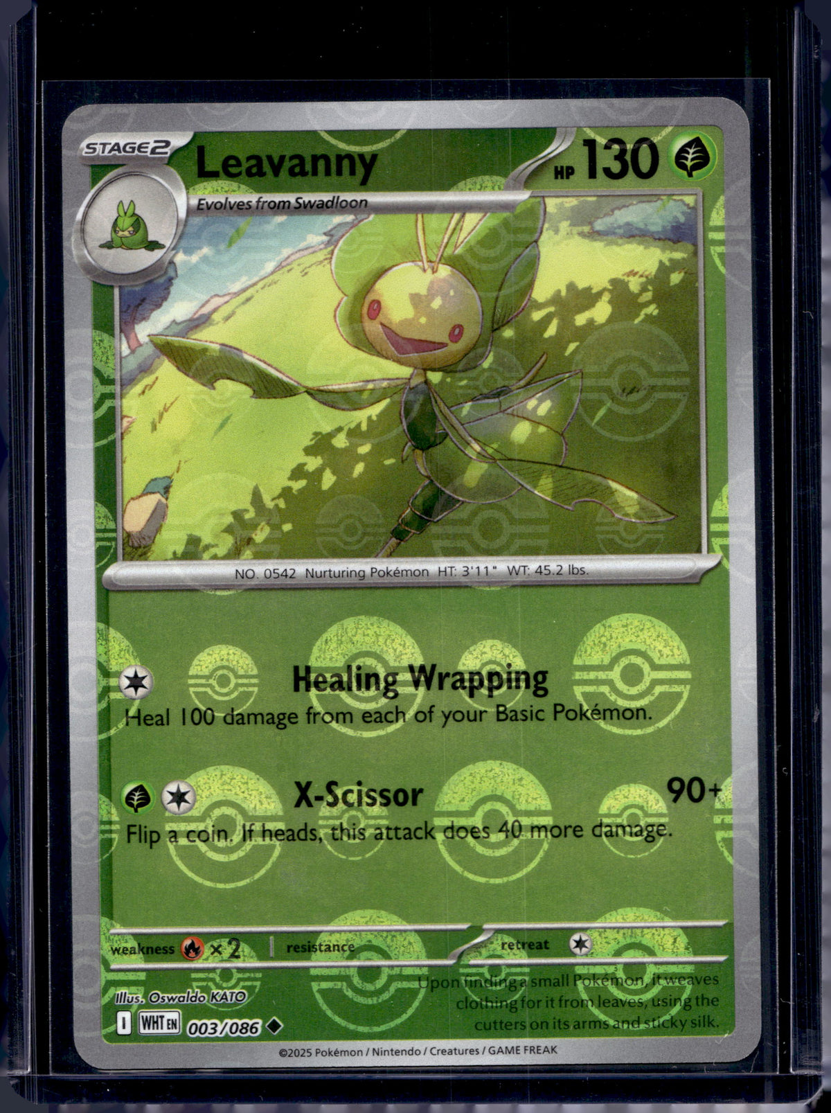 Leavanny (Poke Ball Pattern) 003/086 Raw RookieLegends