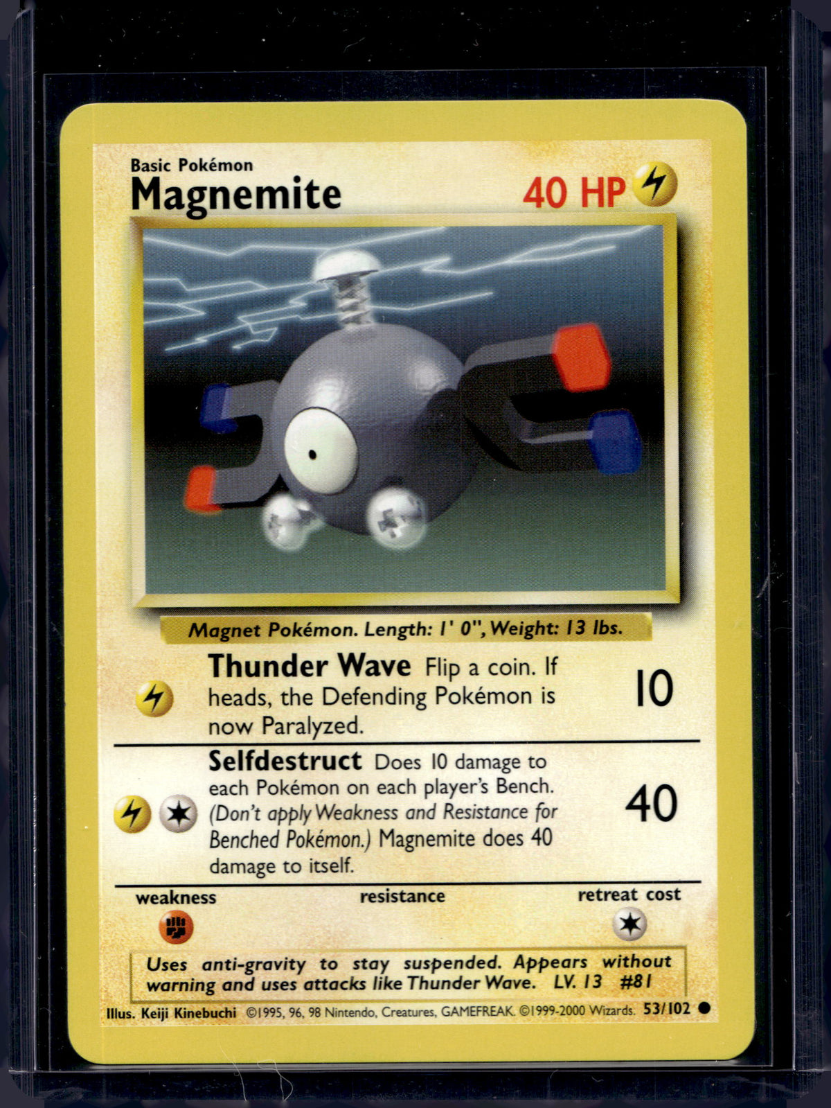 Magnemite (Base Set - Unlimited) 53/102 Raw
