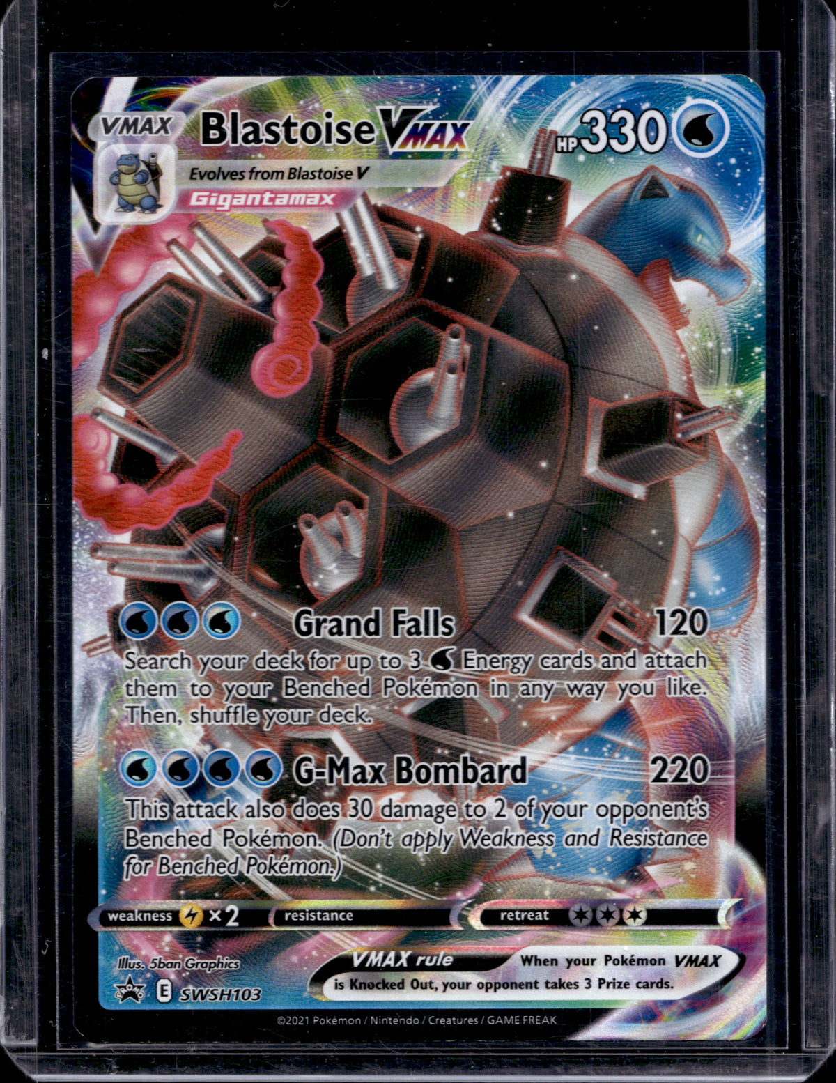 Blastoise VMAX SWSH103 Raw